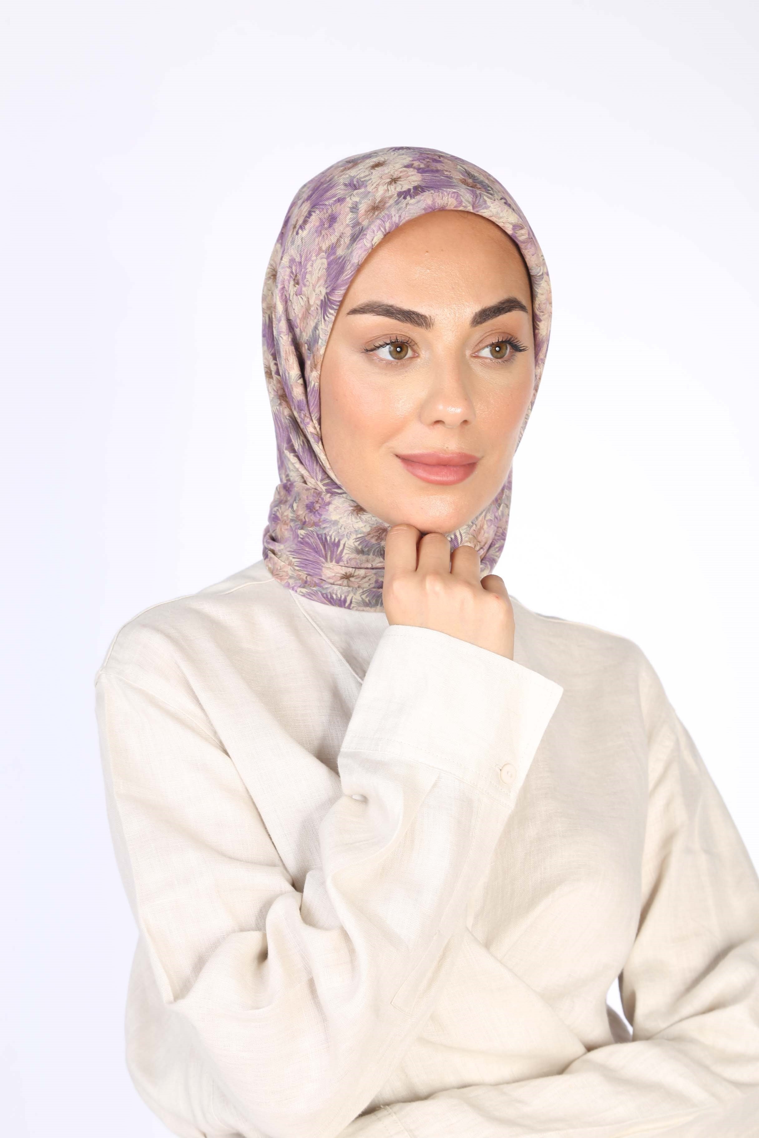 Locella Soft Pamuk Eşarp Lavanta