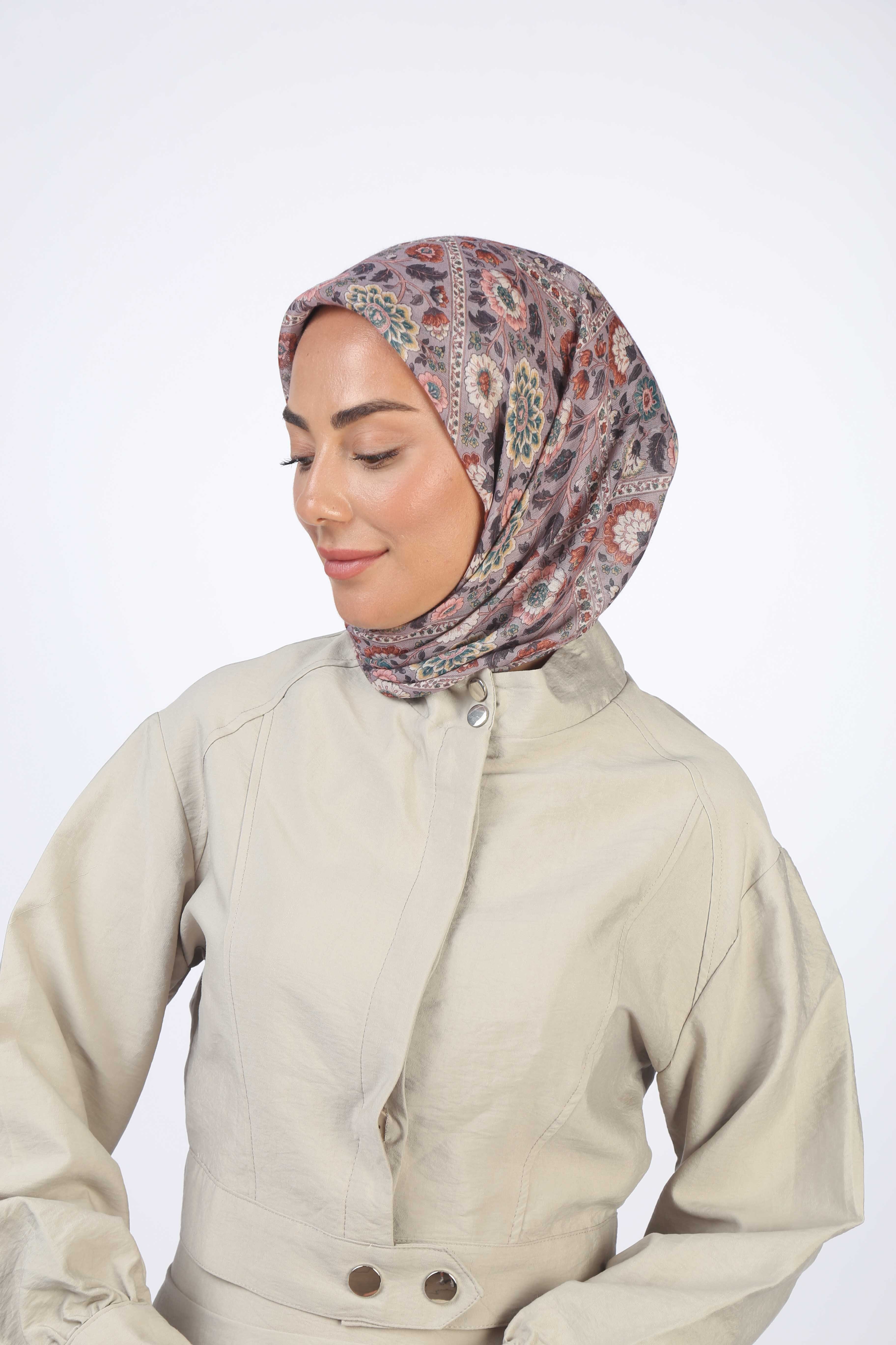 Locella Soft Pamuk Eşarp Mor