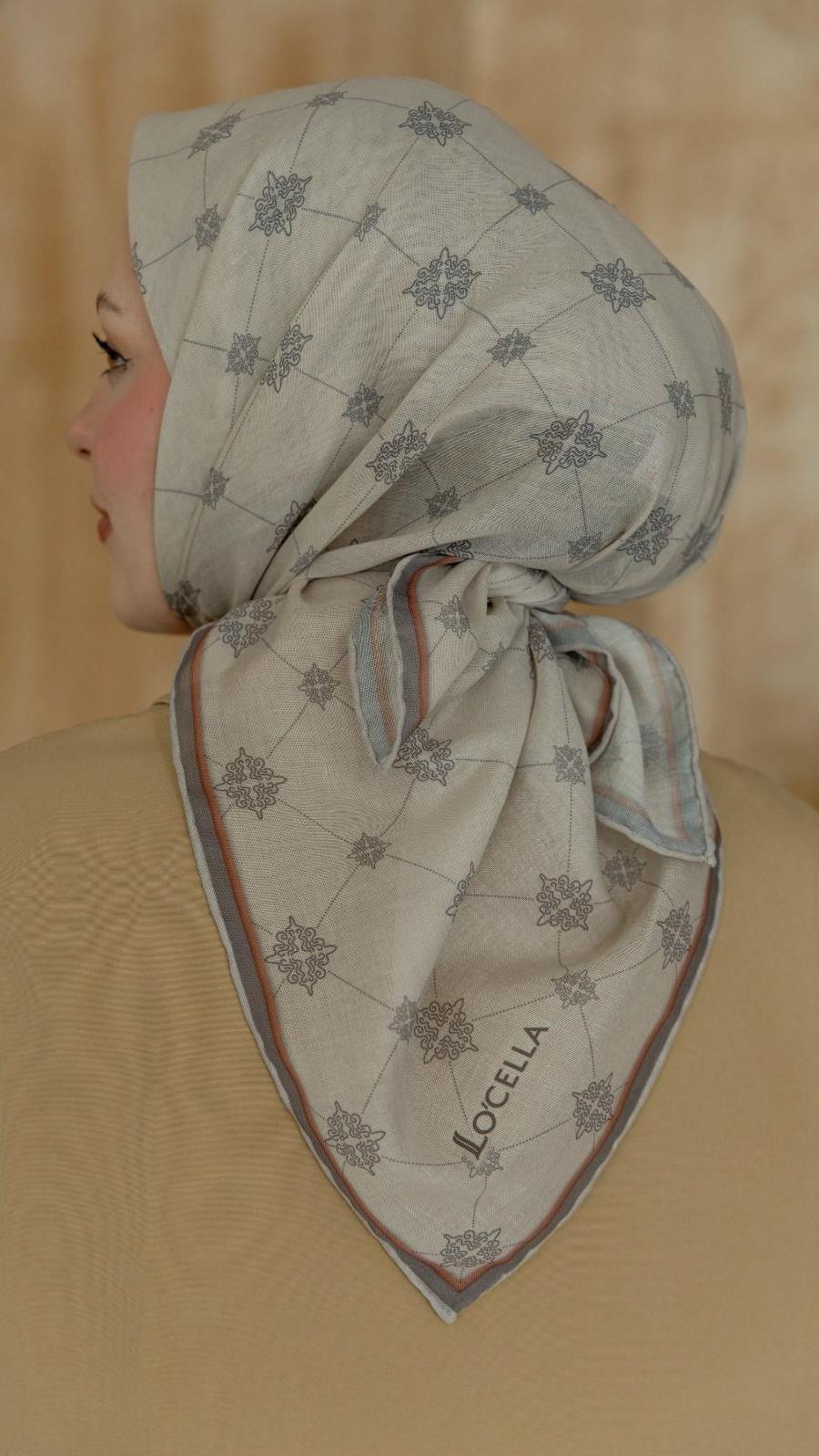 Locella Soft Pamuk Eşarp Taş-3