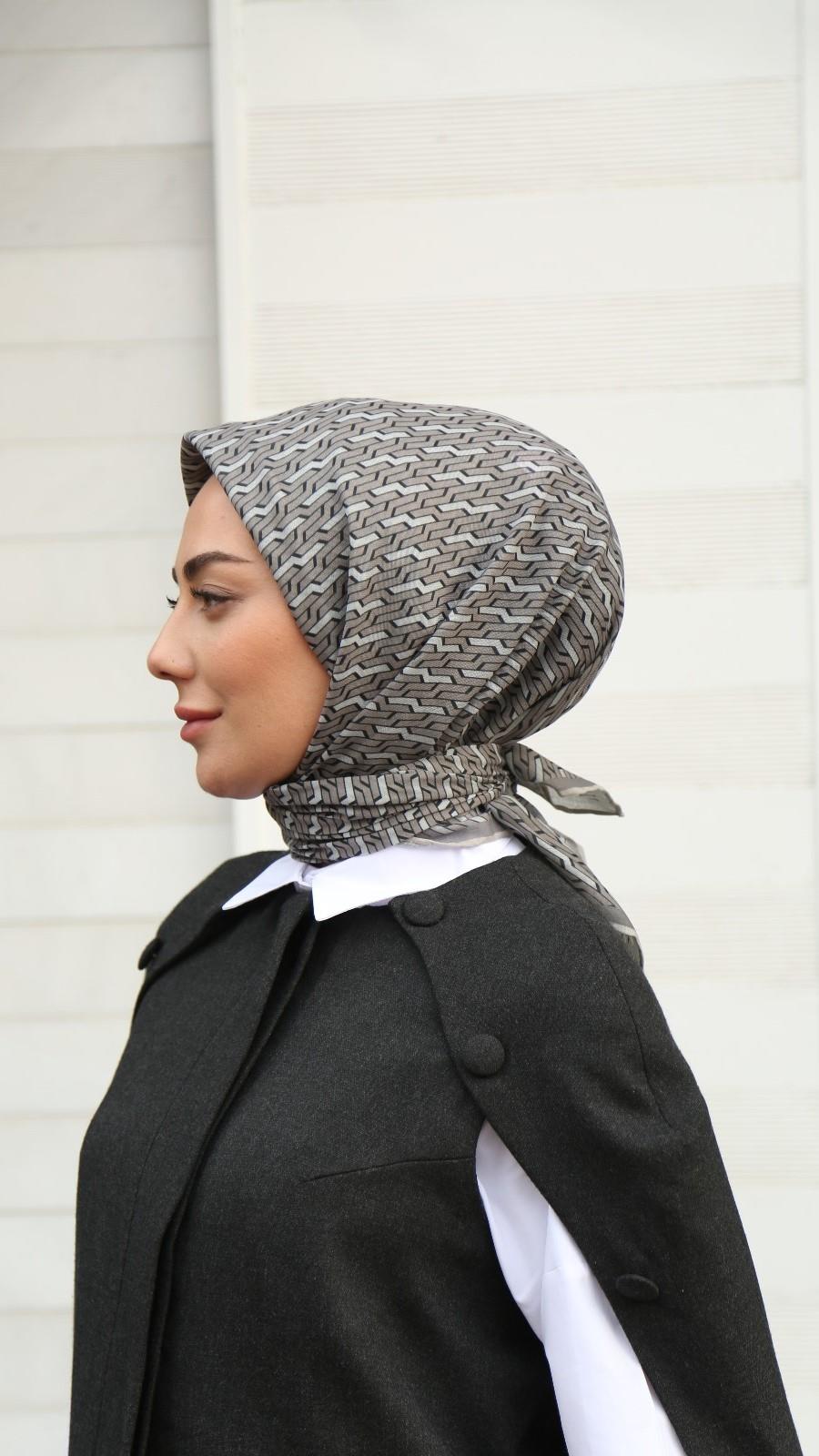 Locella Soft Pamuk Eşarp Taş-1