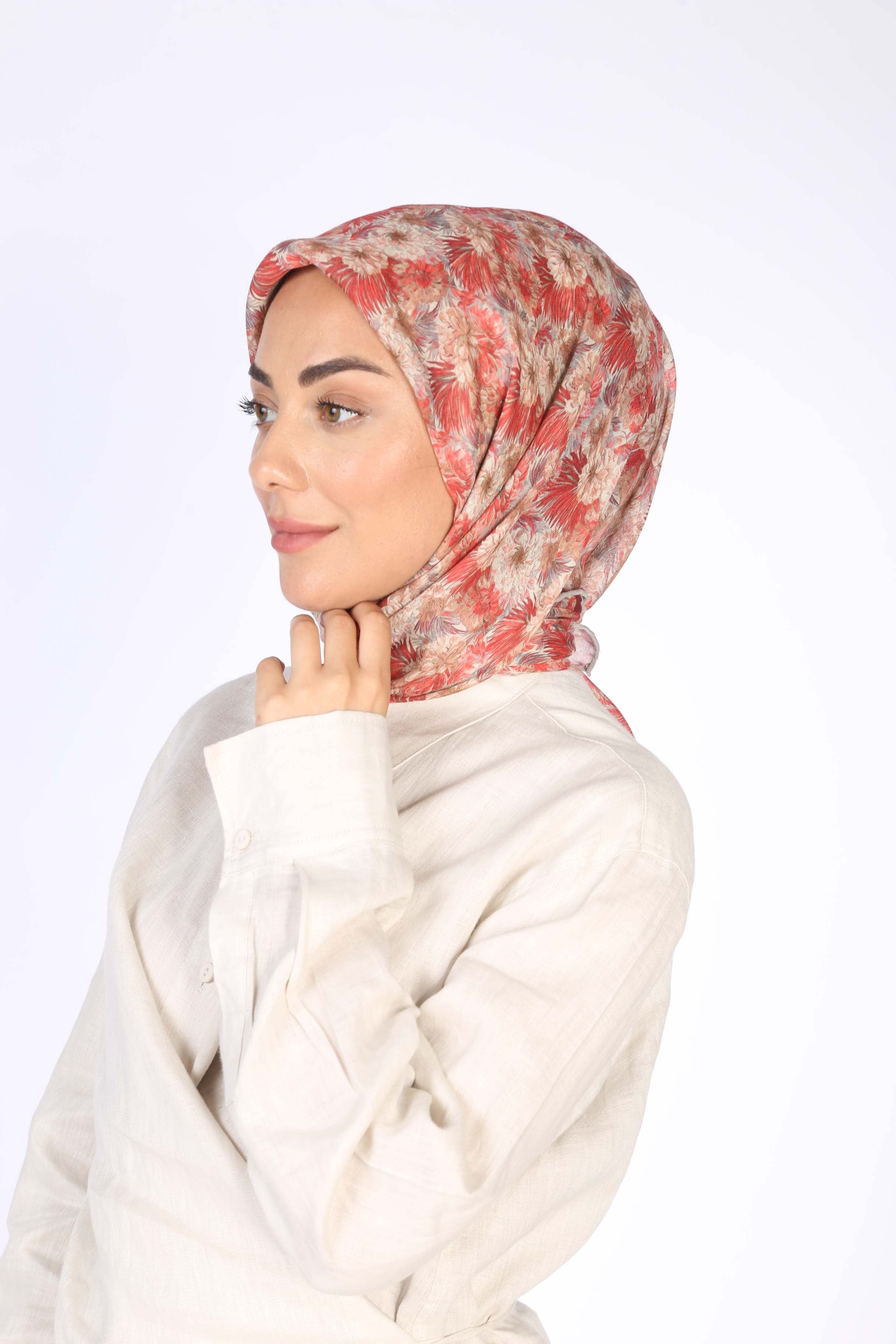 Locella Soft Pamuk Eşarp Kırmızı