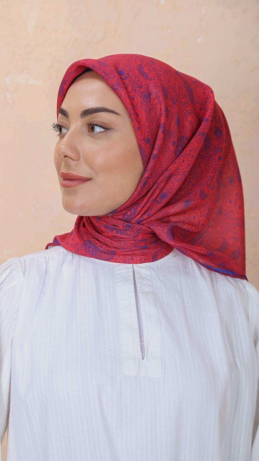 Locella Soft Pamuk Eşarp Fuşya-21