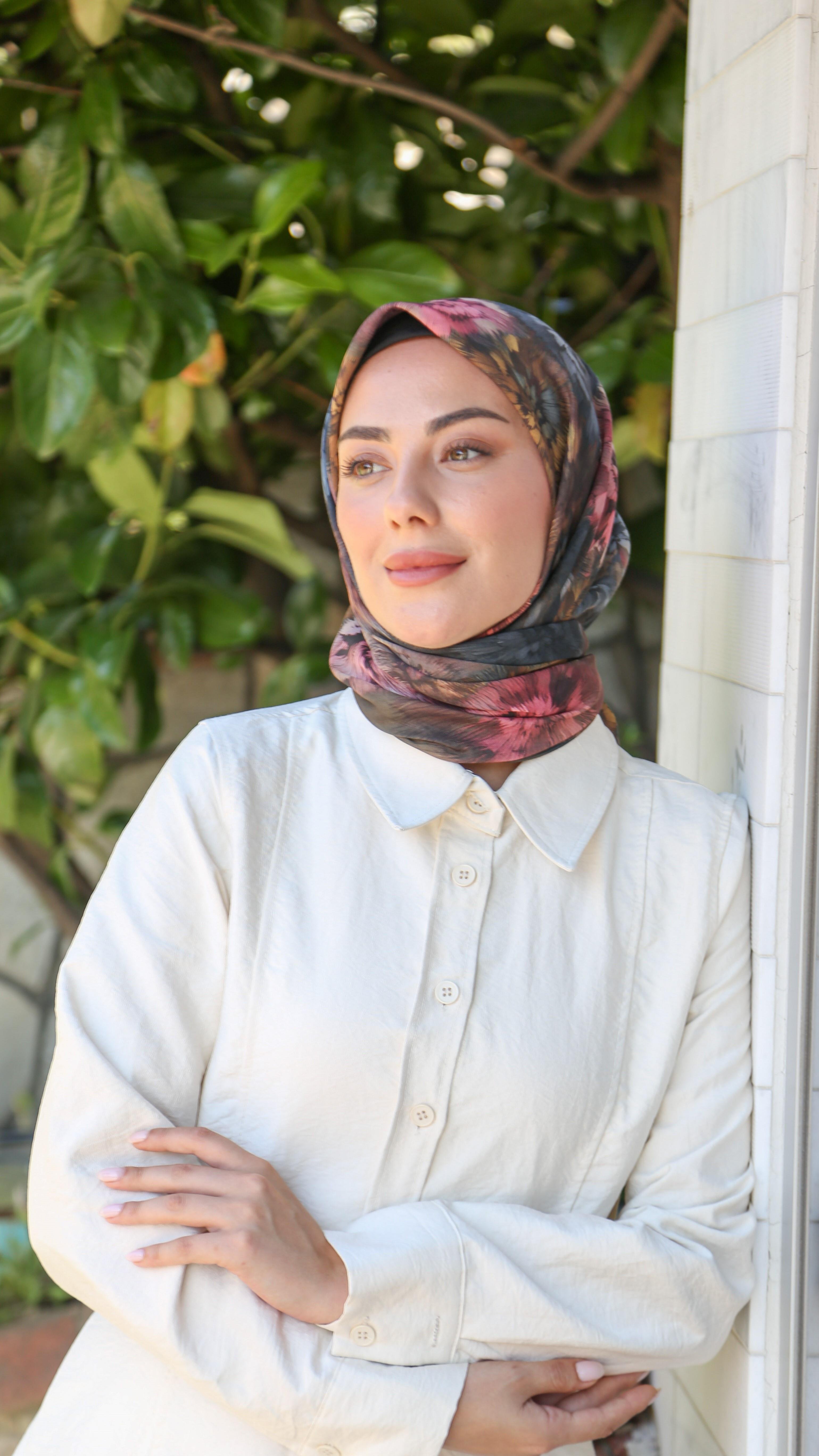 Locella Soft Pamuk Eşarp Haki Yeşili-6