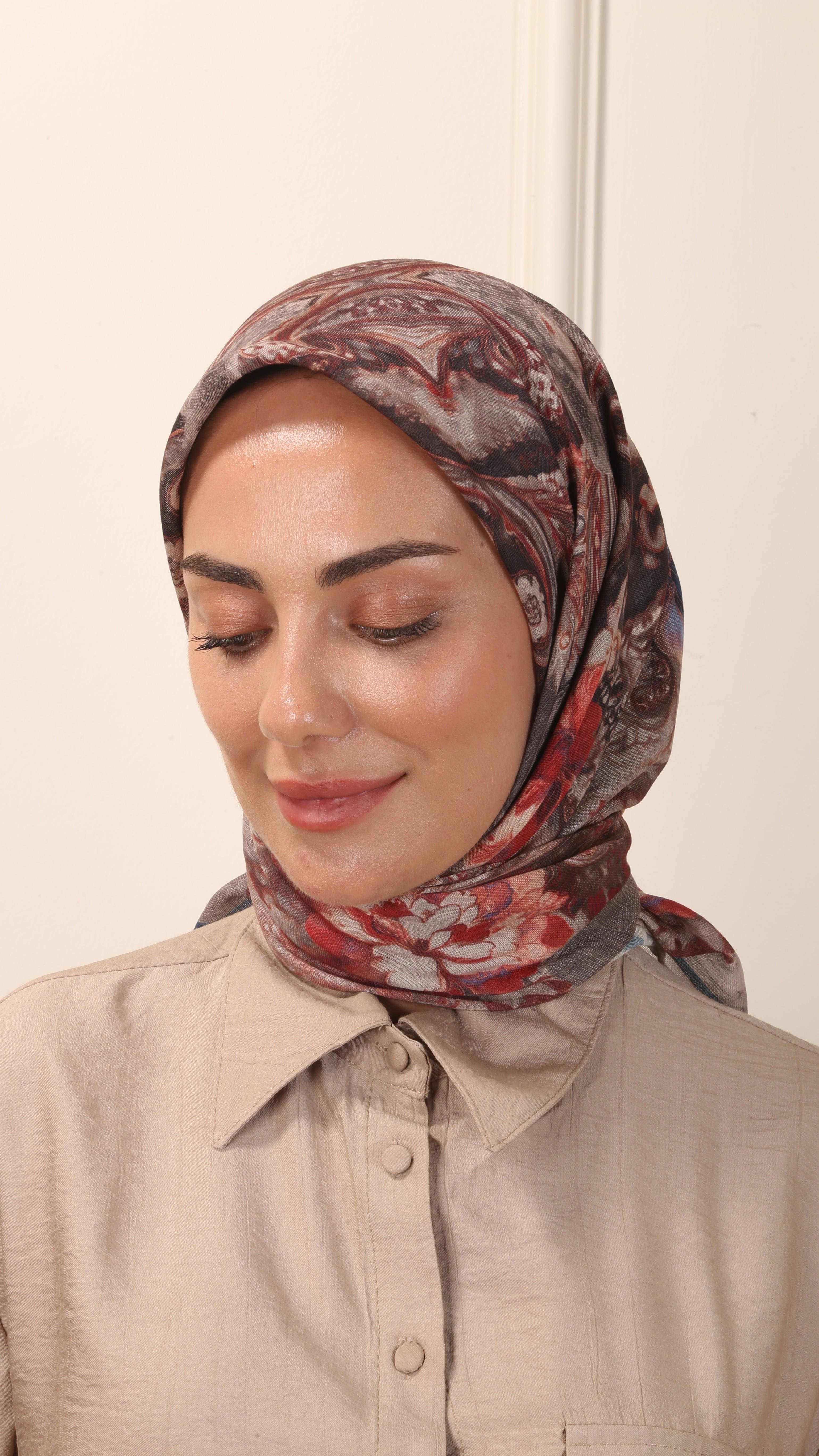 Locella Soft Pamuk Eşarp Bej-6