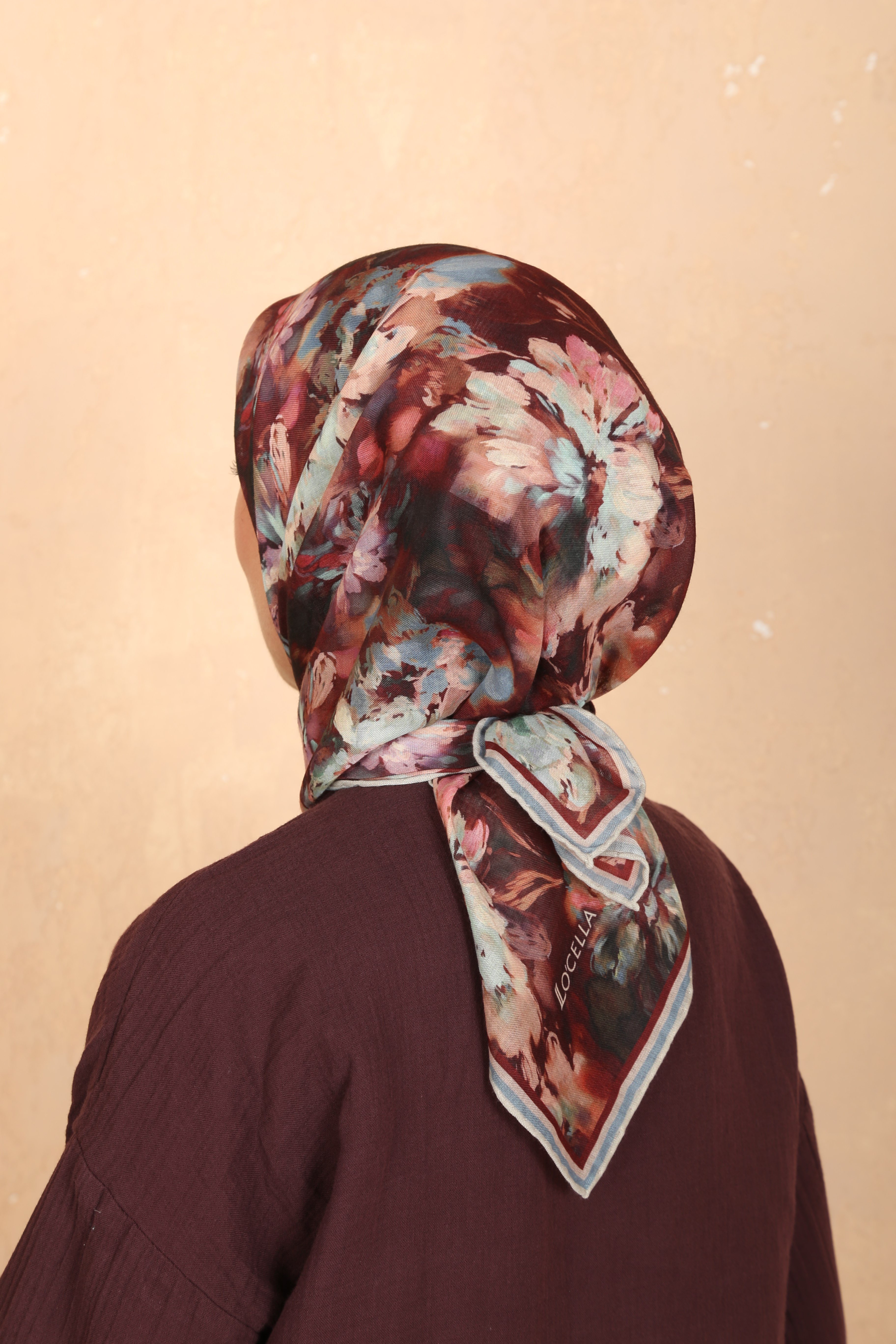 Locella Soft Pamuk Eşarp-Bordo