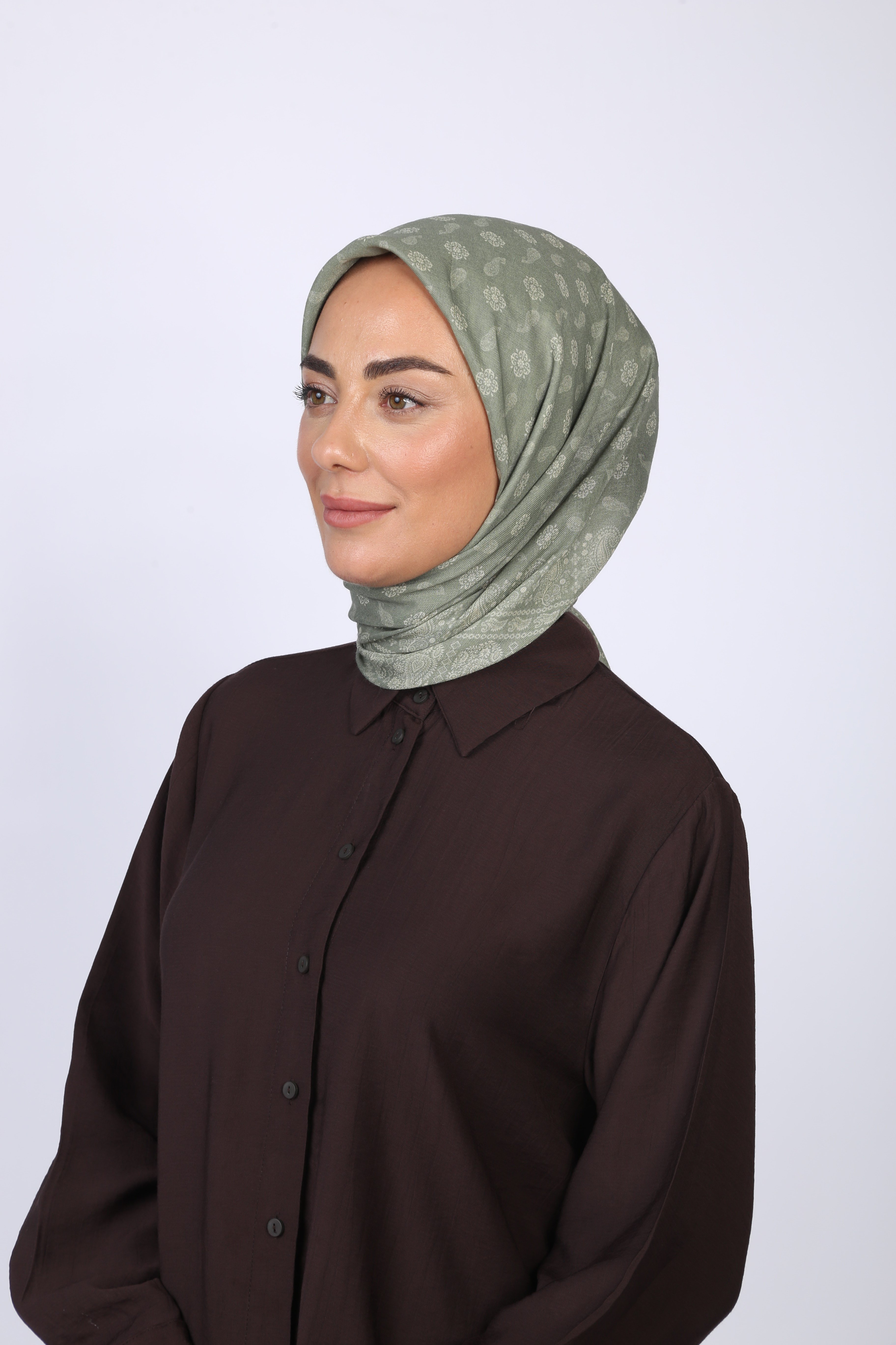 Locella Soft Pamuk Eşarp Ihlamur Yeşili