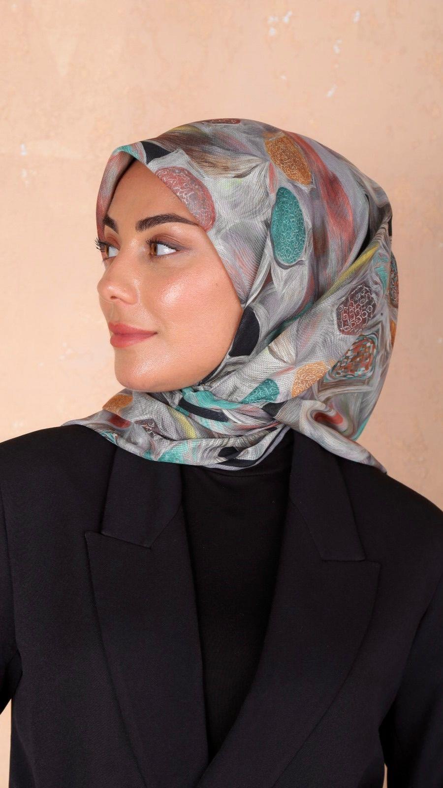 Locella Soft Pamuk Eşarp Siyah-10