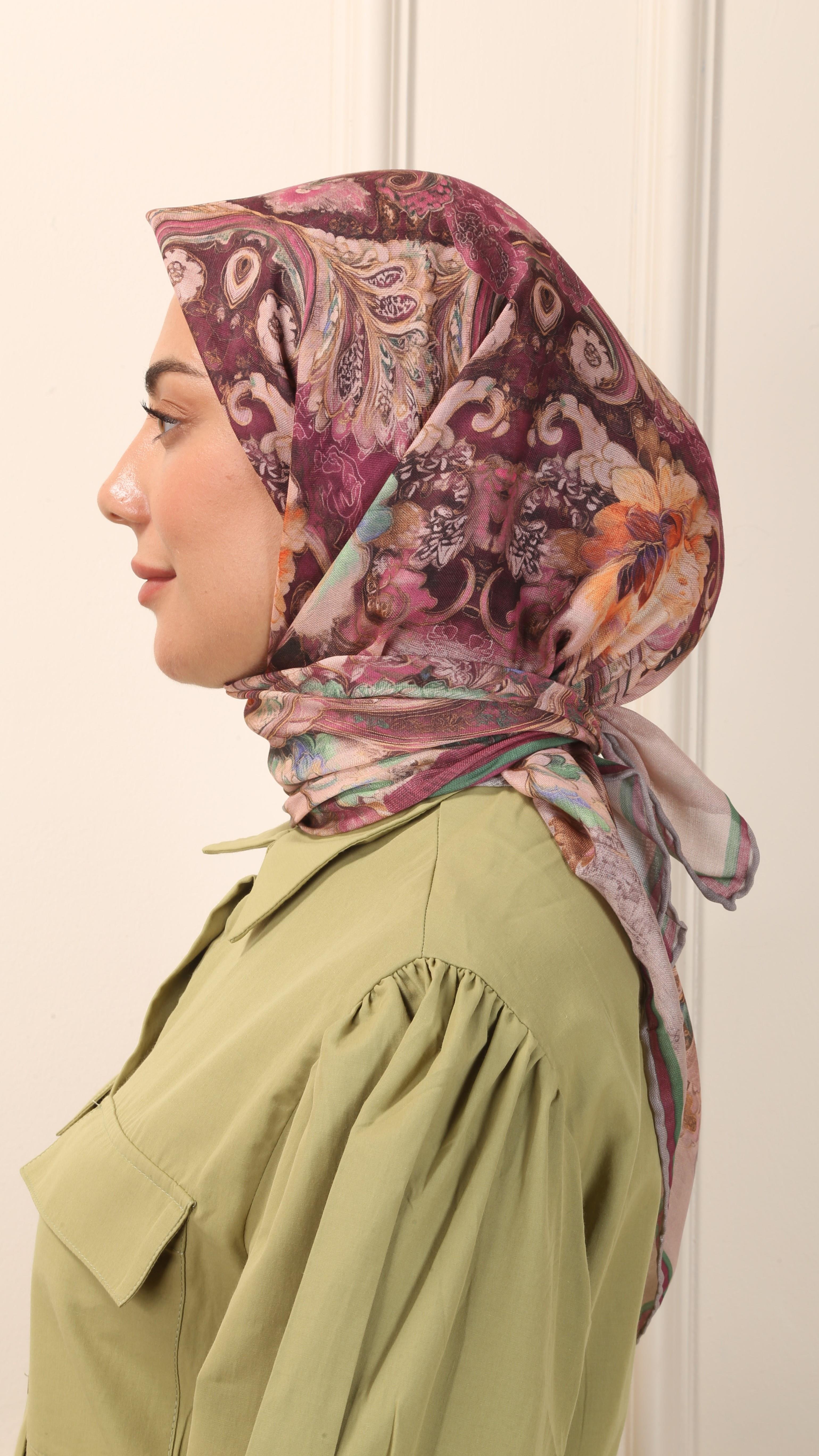 Locella Soft Pamuk Eşarp Pembe-1