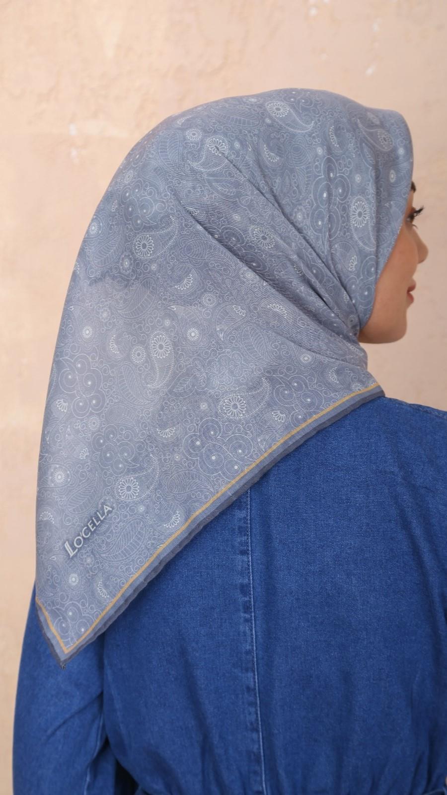 Locella Soft Pamuk Eşarp Açık Gri-11