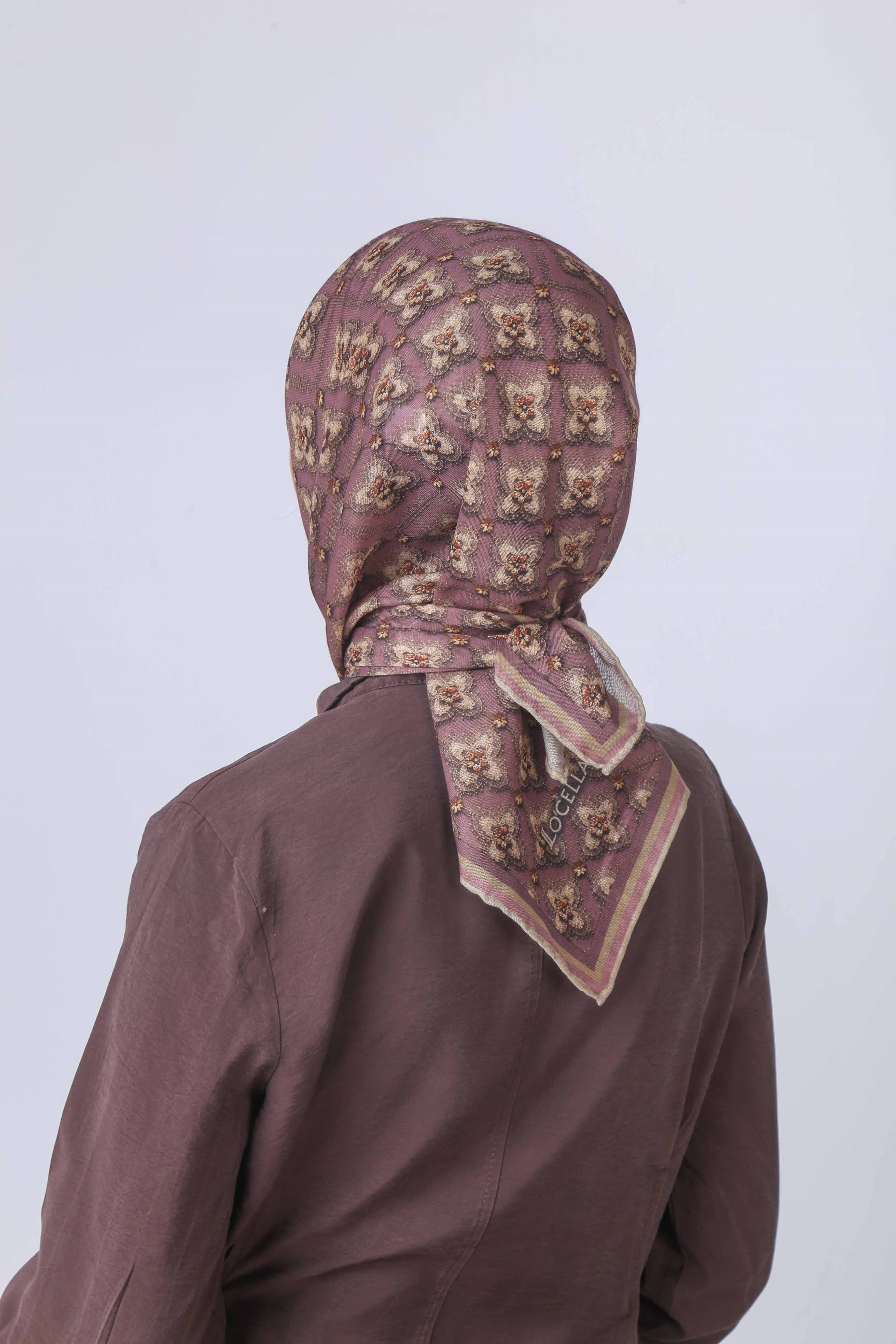 Locella Soft Pamuk Eşarp Mor