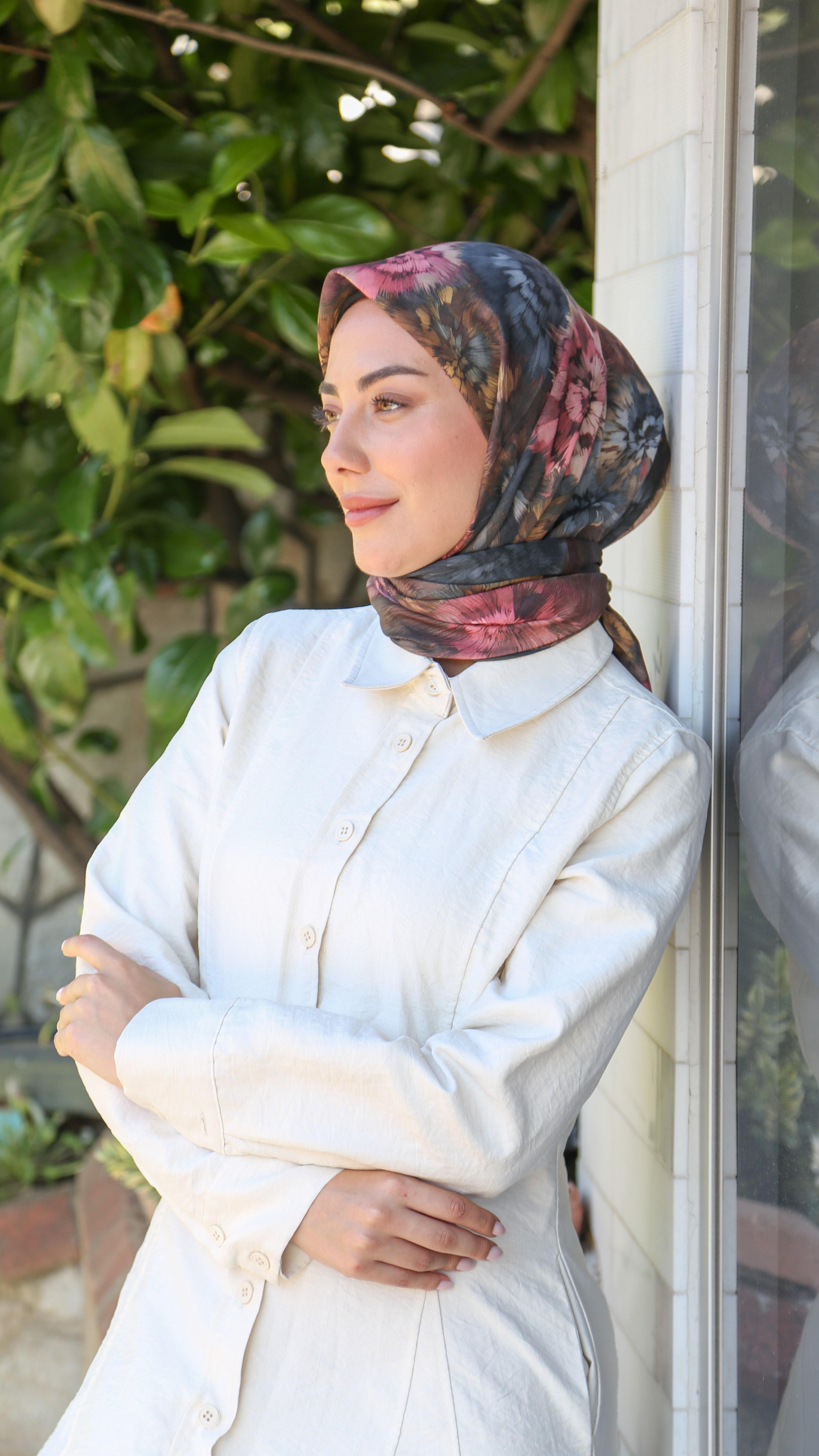 Locella Soft Pamuk Eşarp Haki Yeşili-6