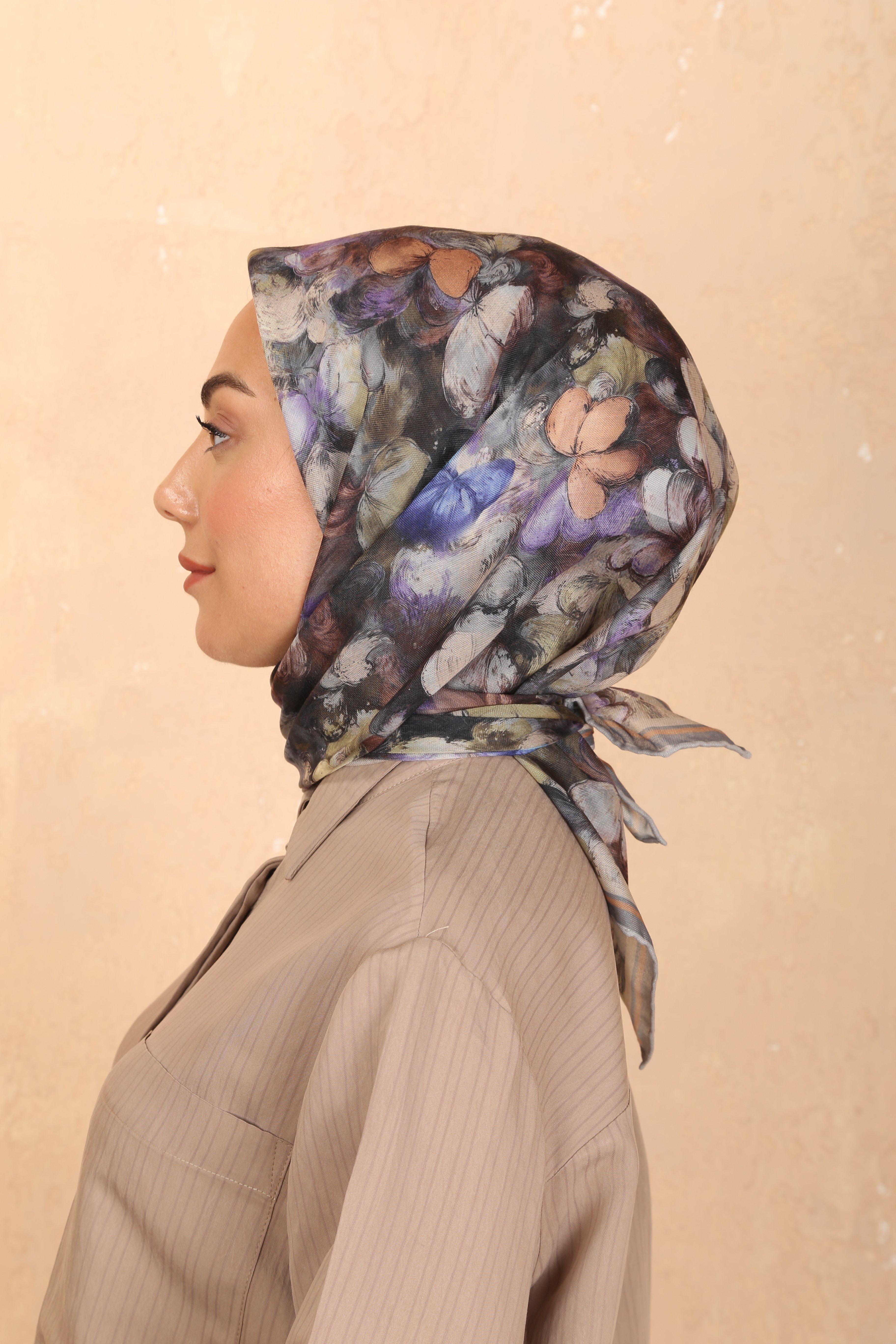 Locella Soft Pamuk Eşarp Gri