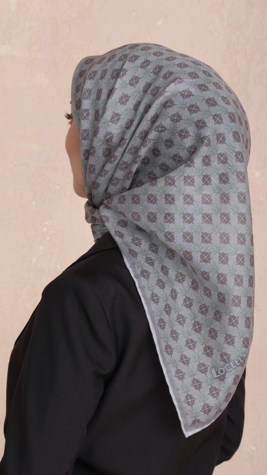 Locella Soft Pamuk Eşarp Taş-5