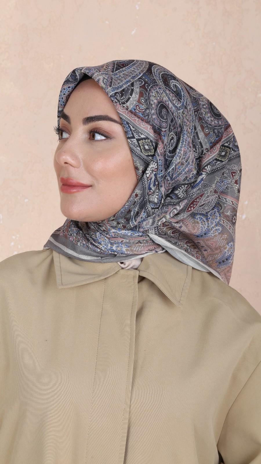 Locella Soft Pamuk Eşarp Vizon-3