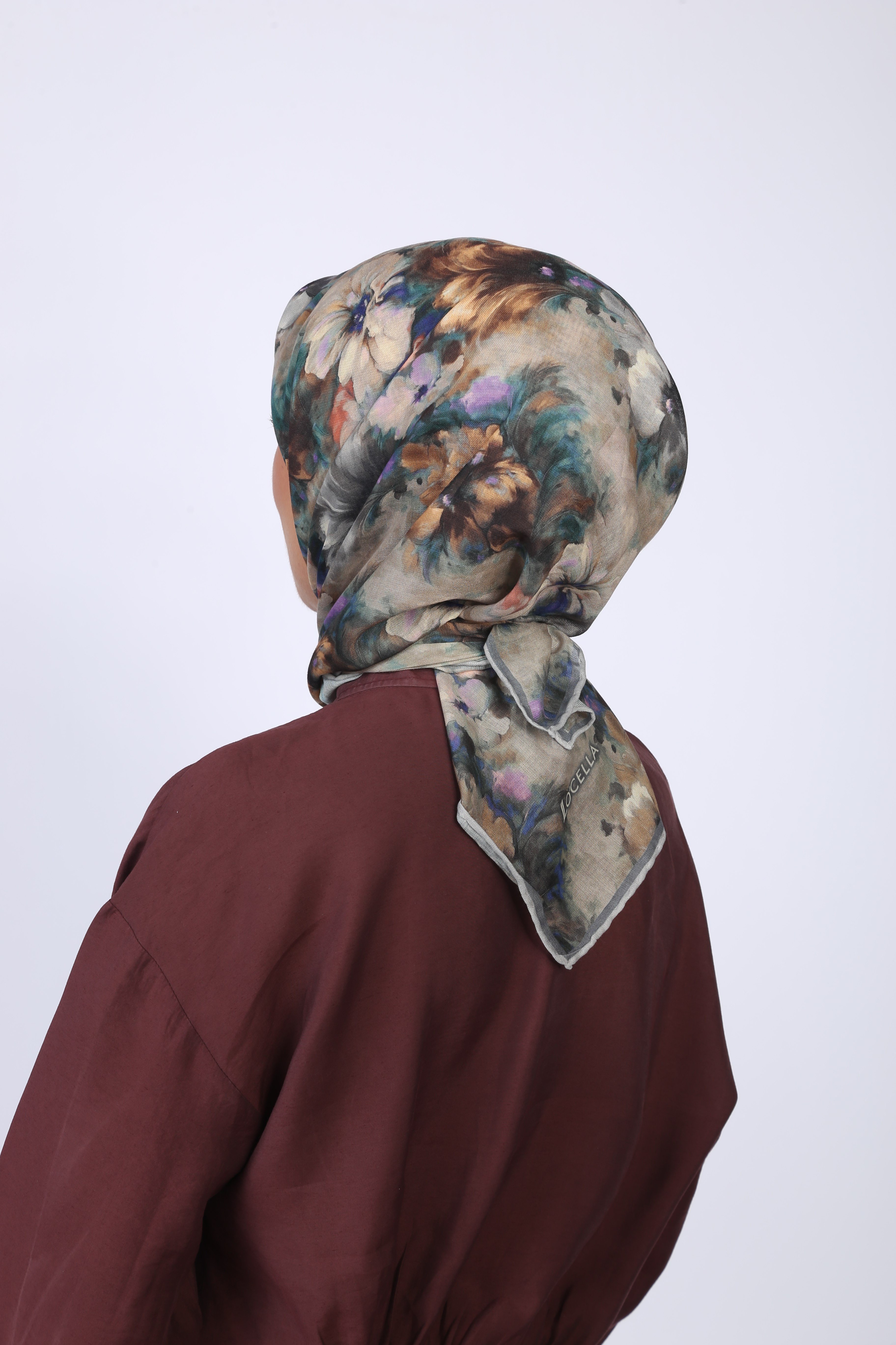 Locella Soft Pamuk Eşarp Gri