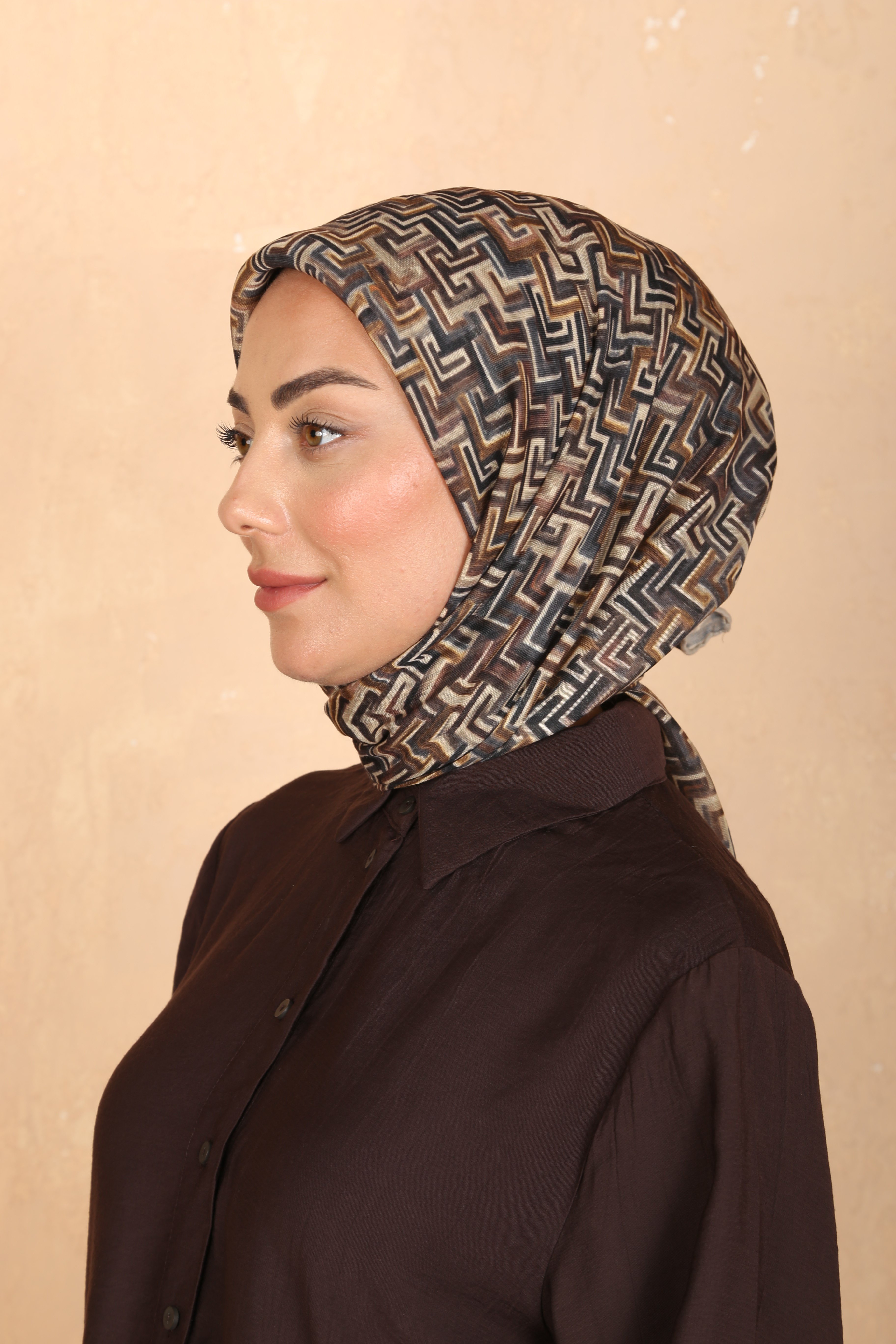 Locella Soft Pamuk Eşarp Siyah