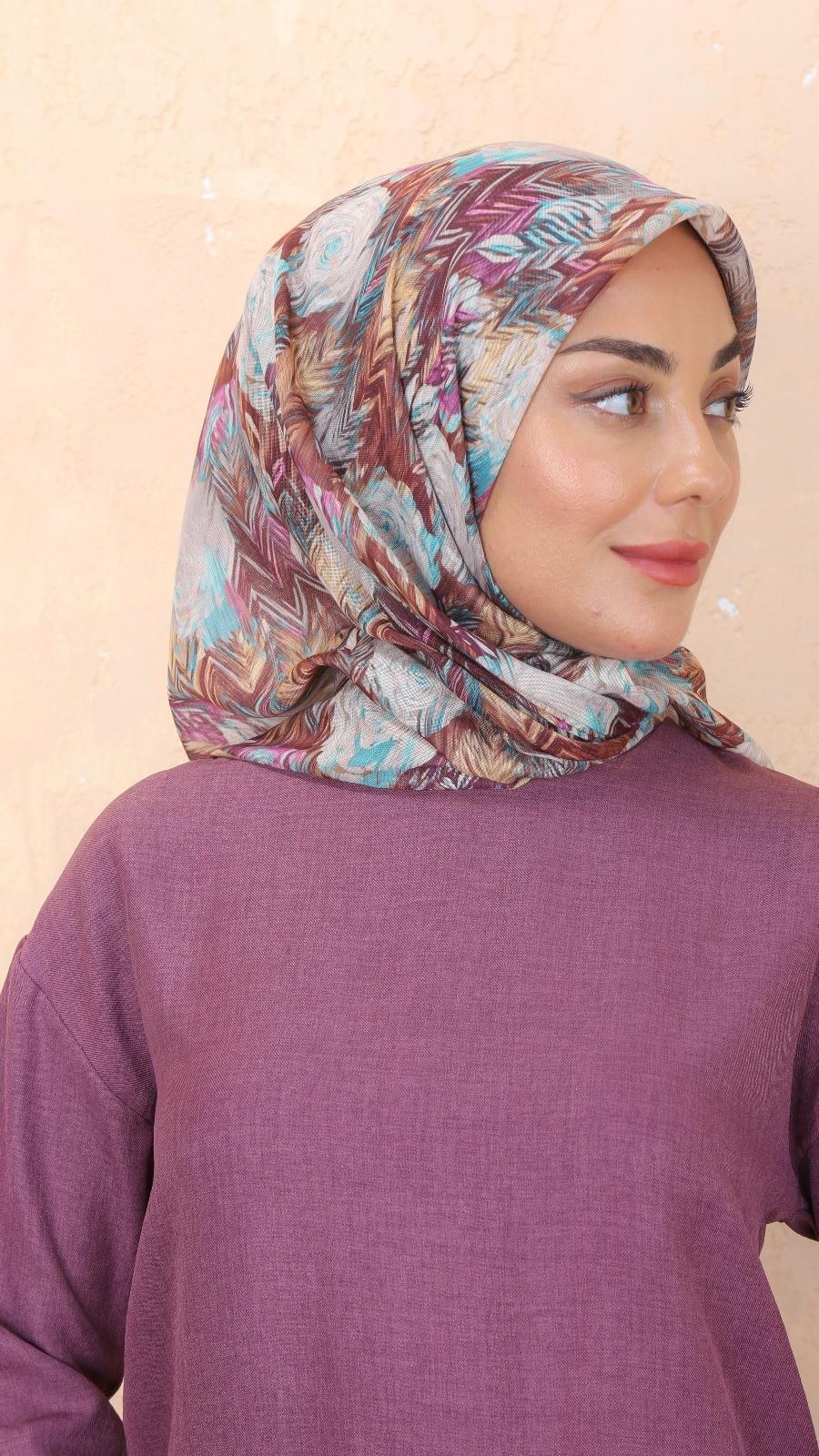 Locella Soft Pamuk Eşarp Taba-12