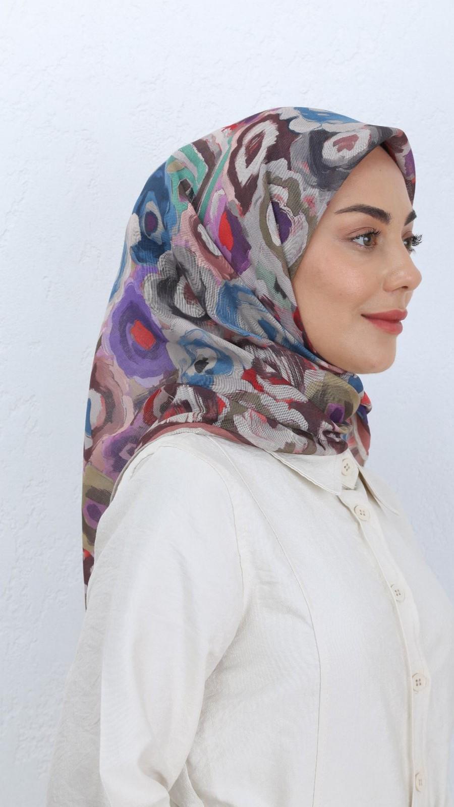 Locella Soft Pamuk Eşarp Pembe-12