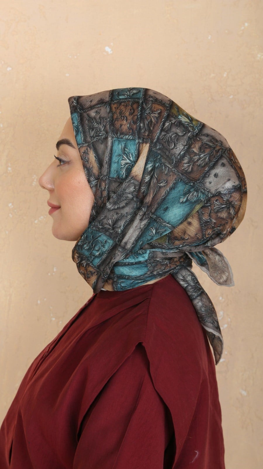 Locella Soft Pamuk Eşarp Koyu Vizon
