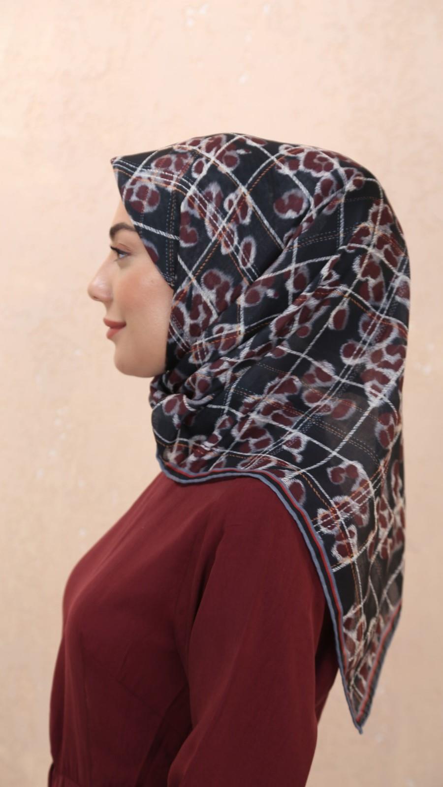 Locella Soft Pamuk Eşarp Siyah-11