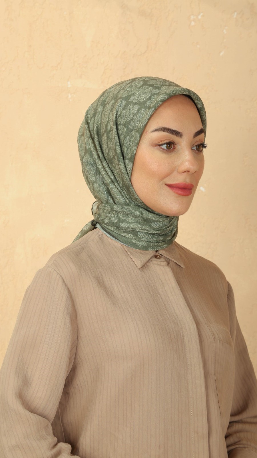 Locella Soft Pamuk Eşarp Yeşil