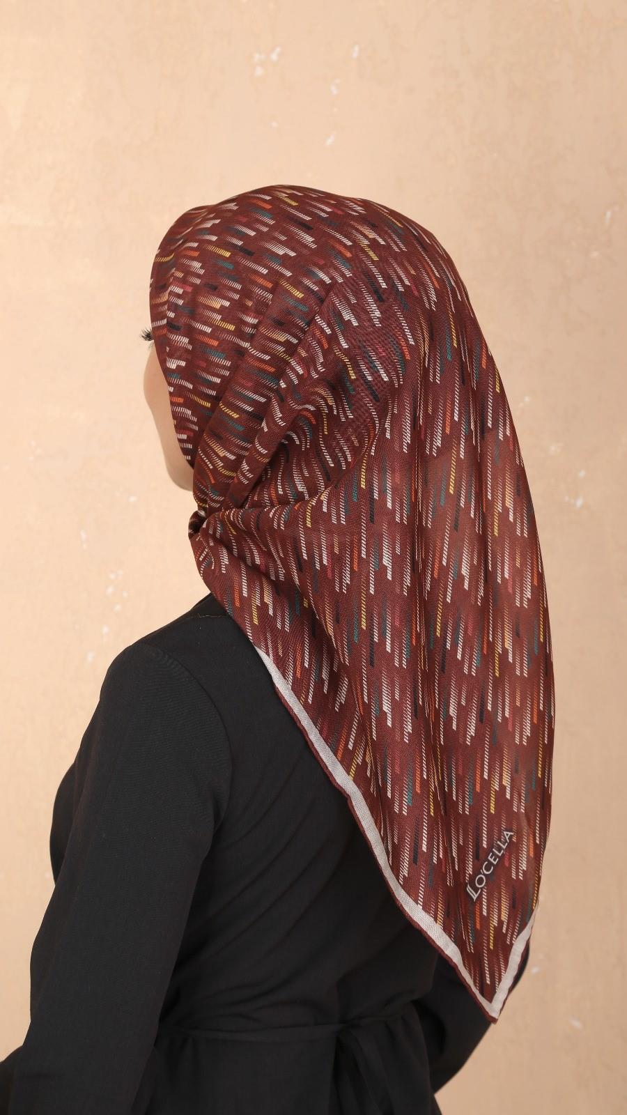 Locella Soft Pamuk Eşarp Kiremit-9