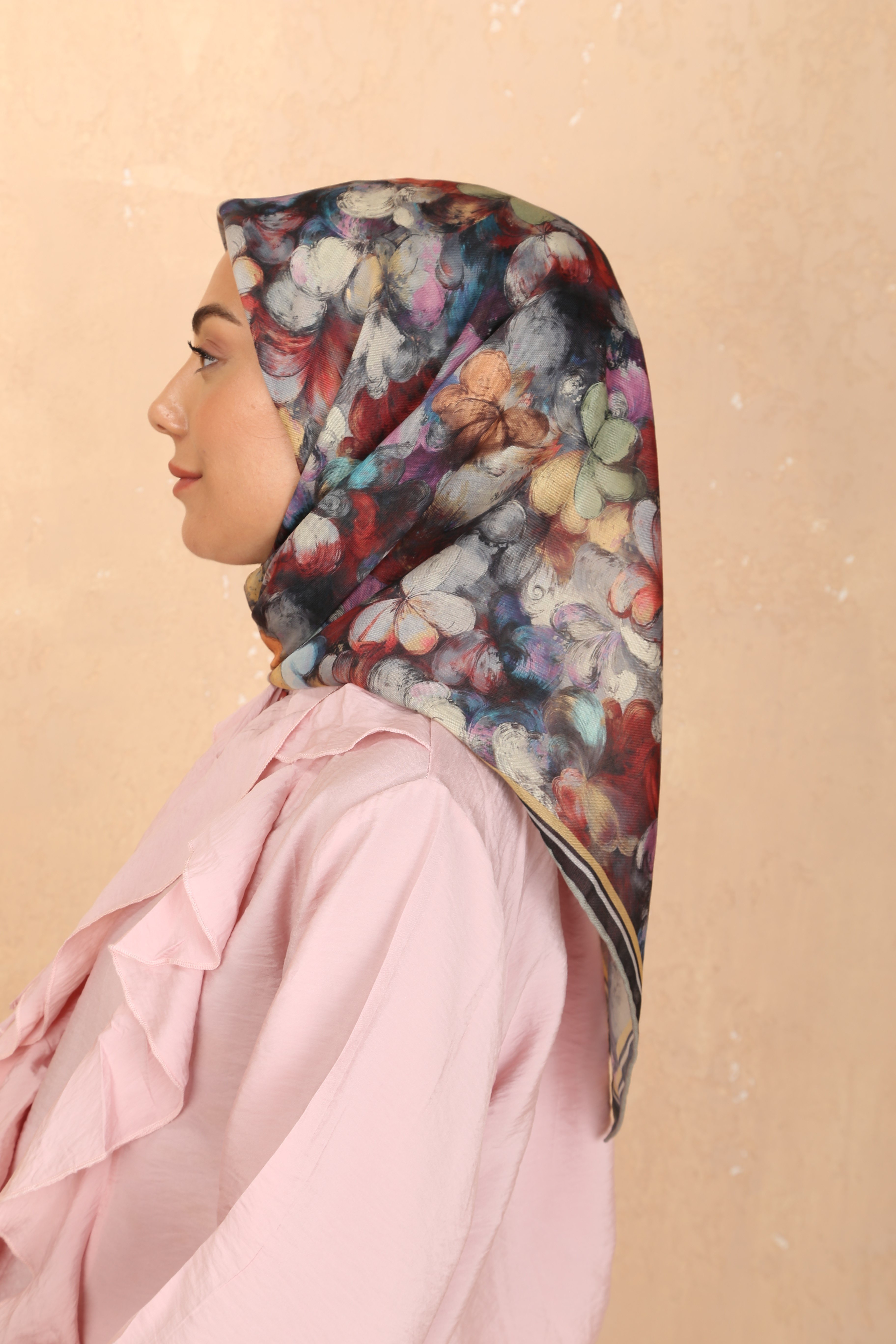 Locella Soft Pamuk Eşarp Siyah