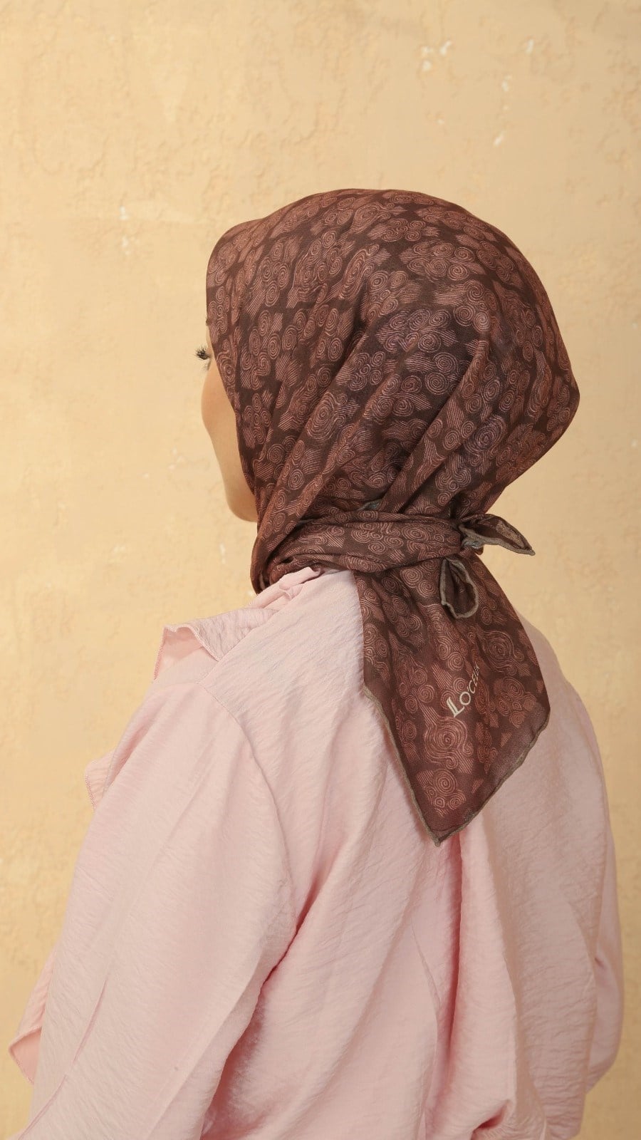 Locella Soft Pamuk Eşarp Kahve