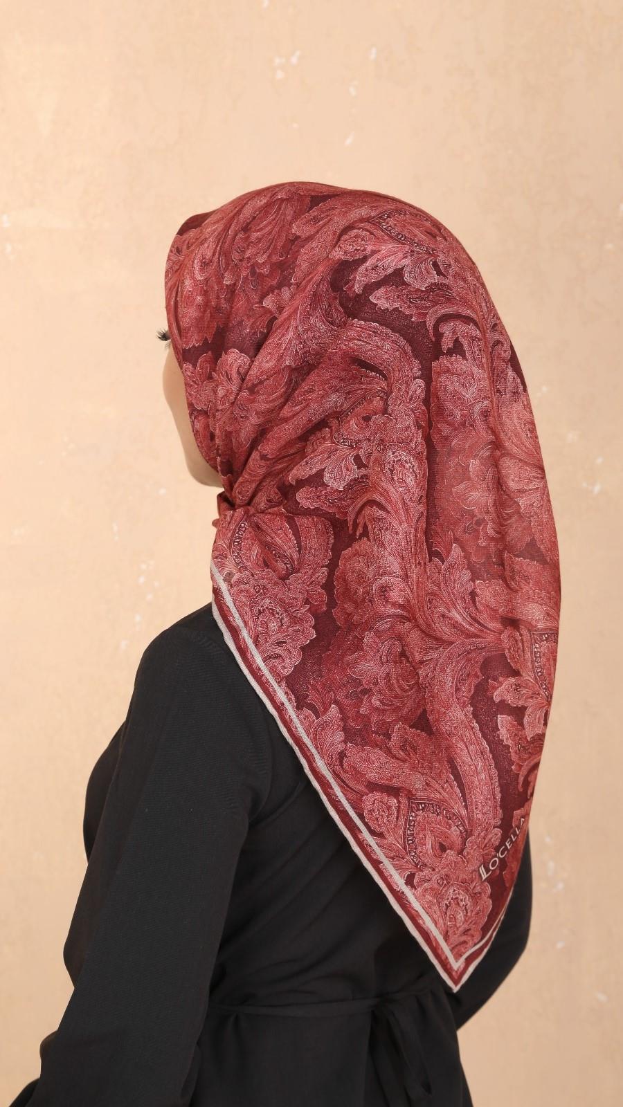 Locella Soft Pamuk Eşarp Kırmızı-3