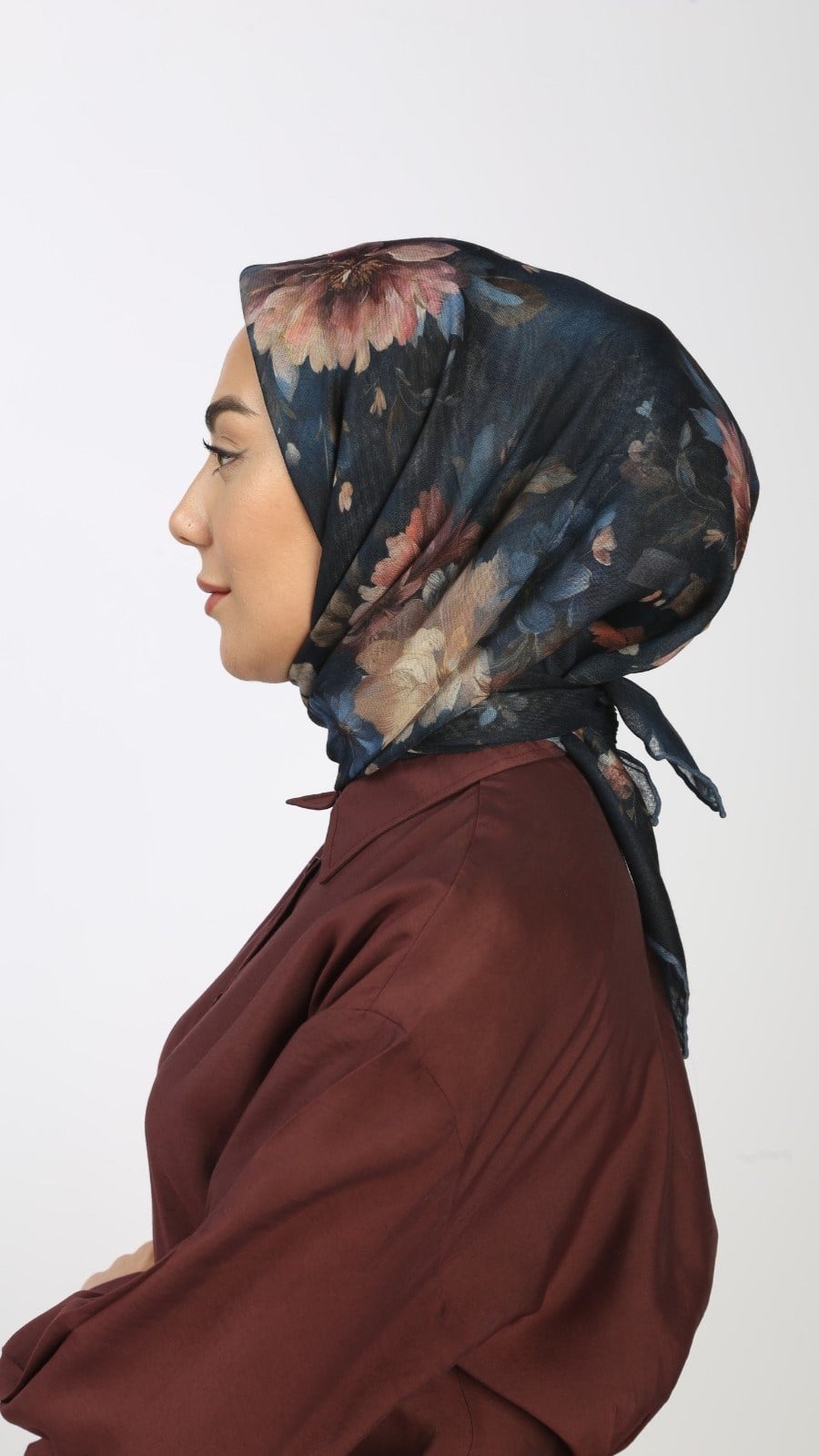 Locella Soft Pamuk Eşarp Lacivert