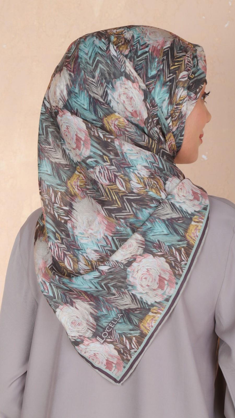 Locella Soft Pamuk Eşarp Yeşil-9