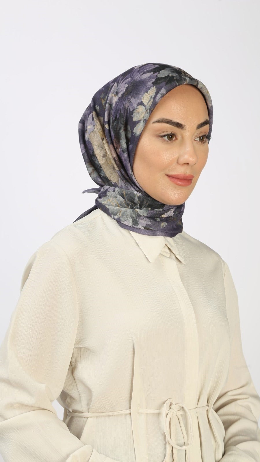 Locella Soft Pamuk Eşarp Mor
