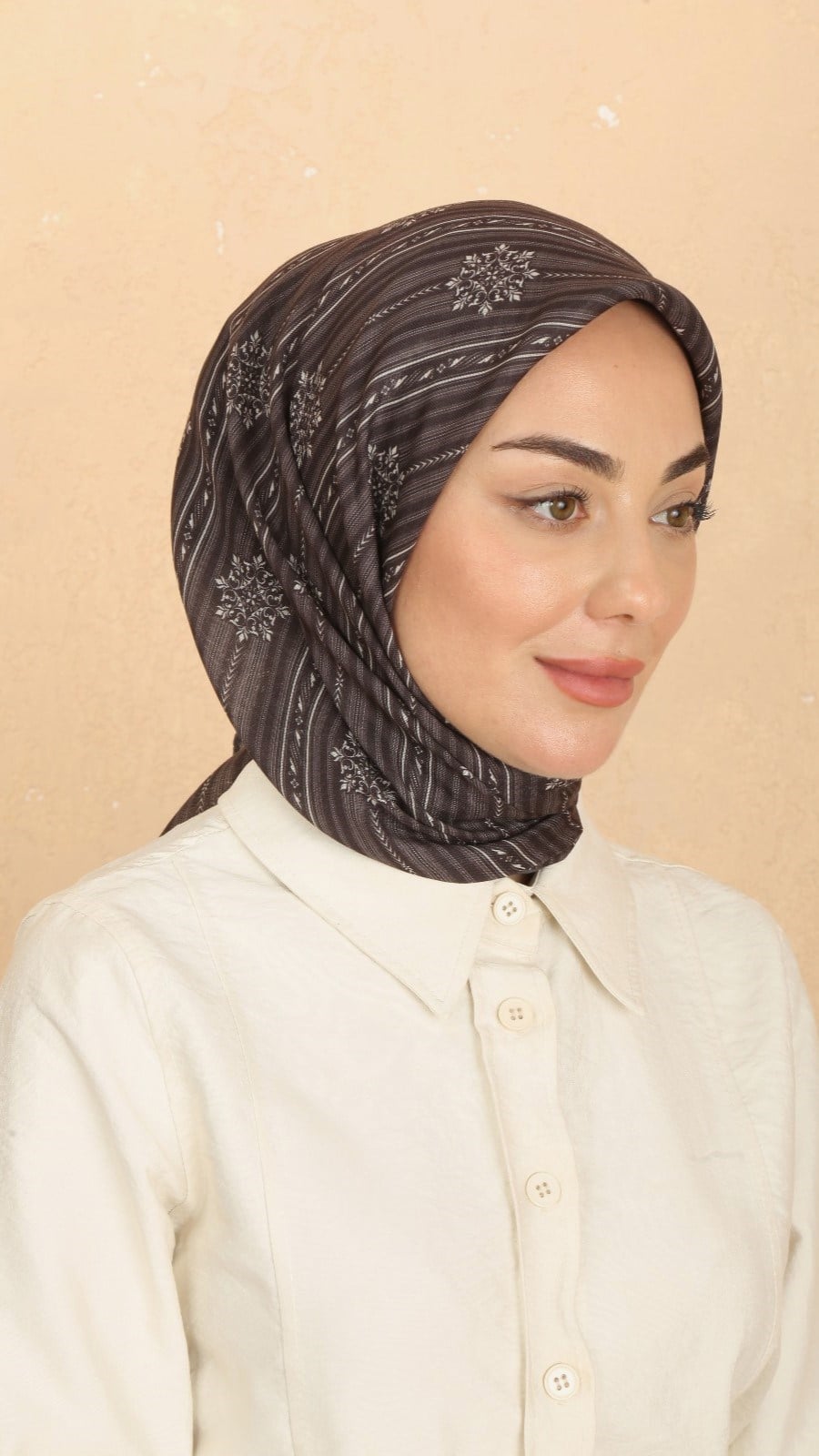 Locella Soft Pamuk Eşarp Acı Kahve