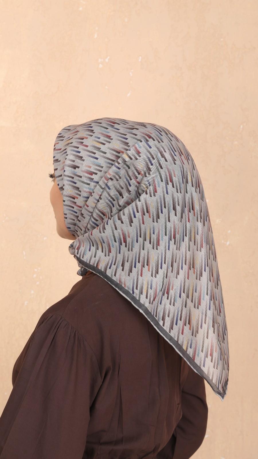 Locella Soft Pamuk Eşarp Koyu Vizon-1