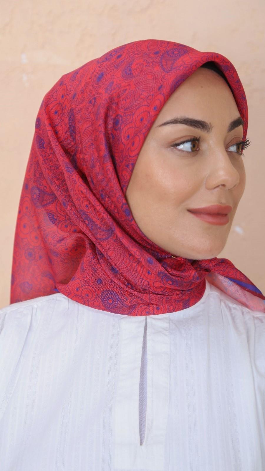 Locella Soft Pamuk Eşarp Fuşya-21