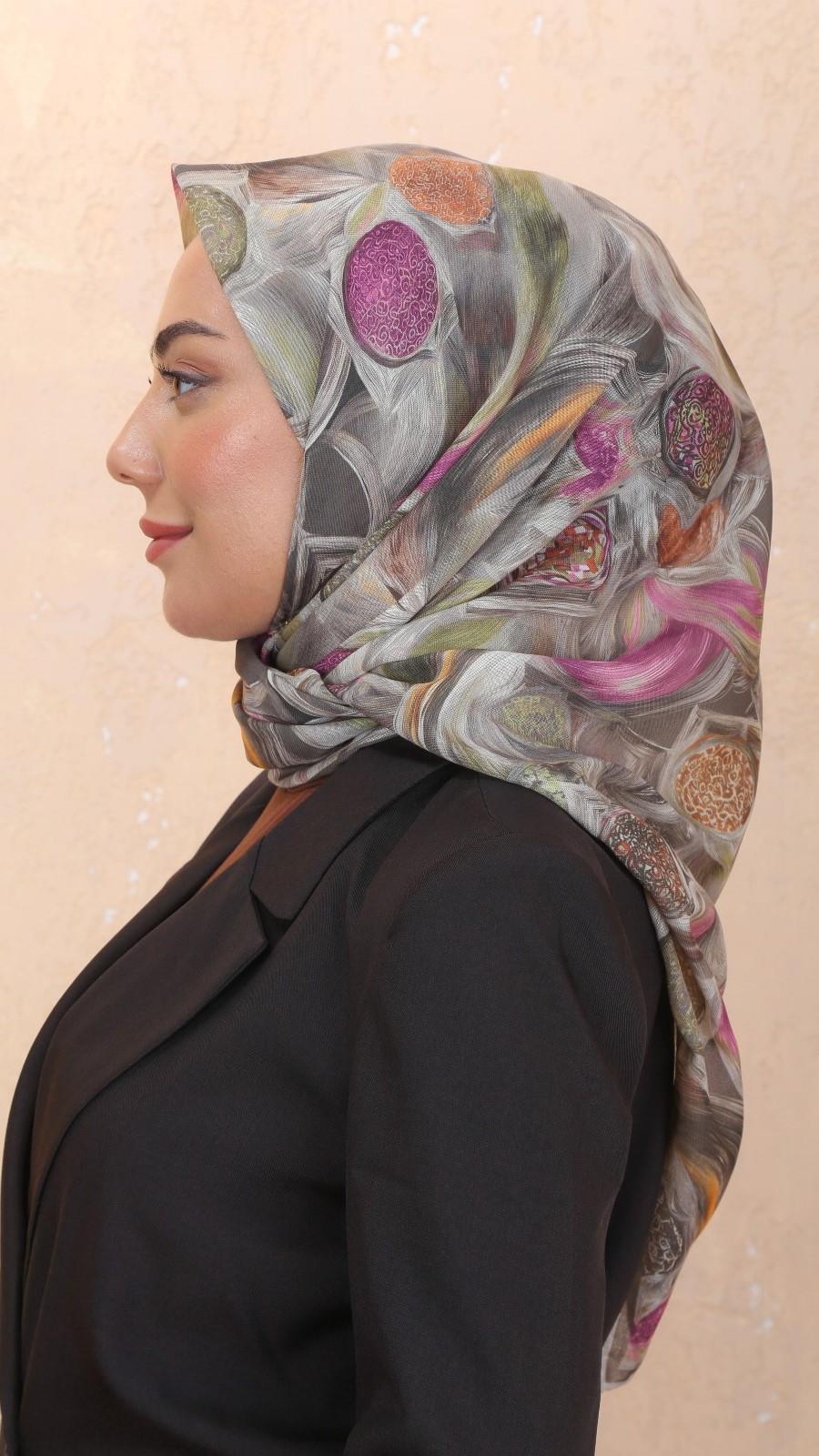 Locella Soft Pamuk Eşarp Haki Yeşil-4