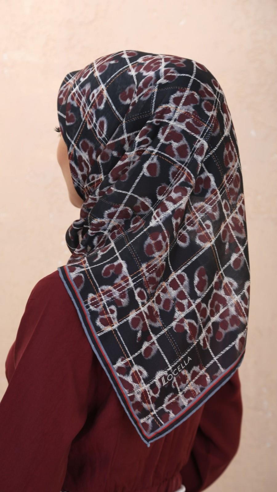 Locella Soft Pamuk Eşarp Siyah-11