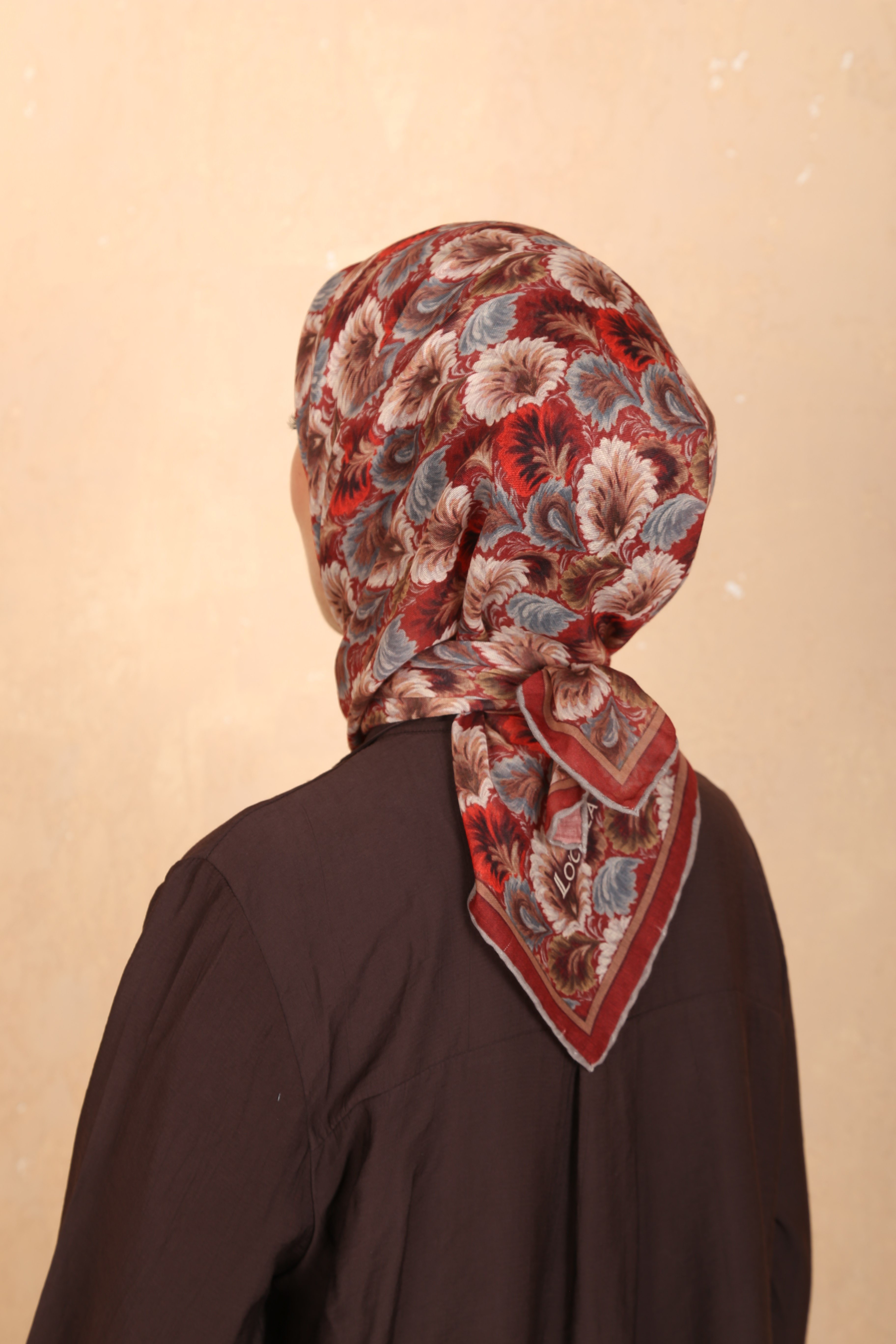 Locella Soft Pamuk Eşarp Bordo