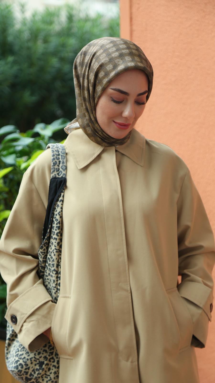 Locella Soft Pamuk Eşarp Yeşil-14