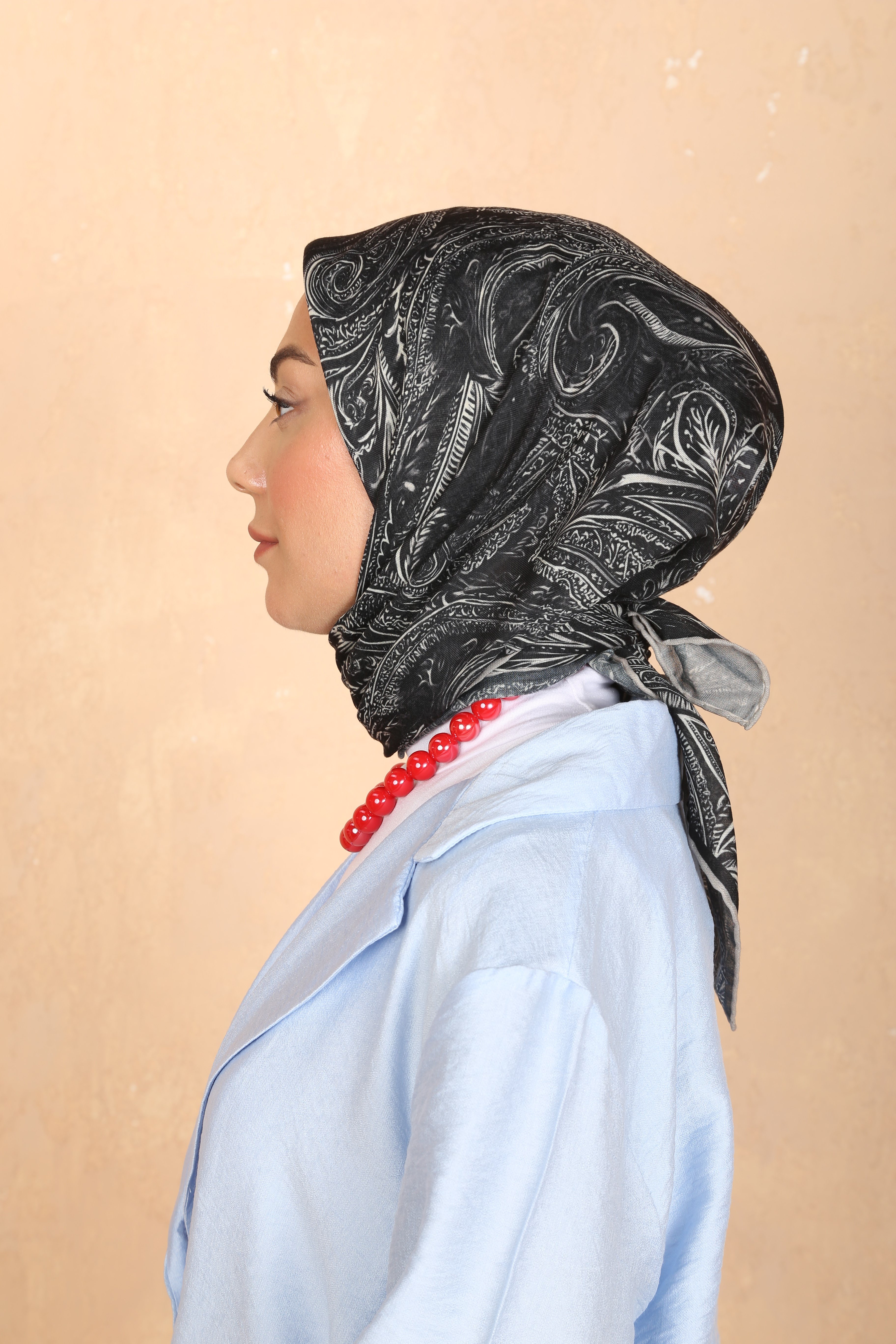 Locella Soft Pamuk Eşarp Siyah