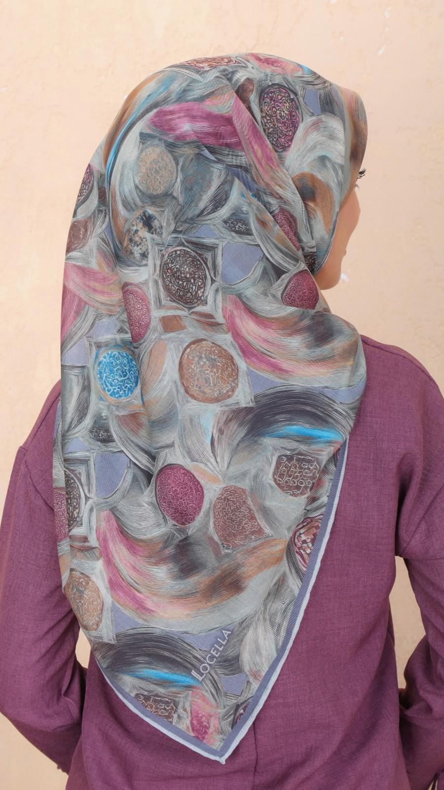 Locella Soft Pamuk Eşarp Gri-8