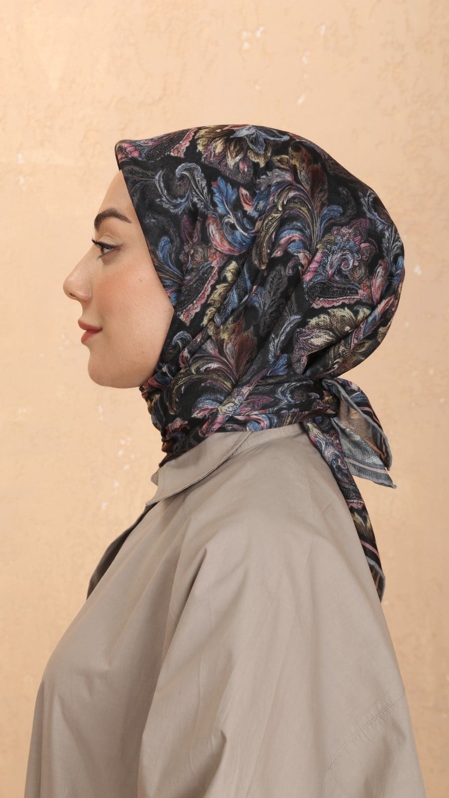 Locella Soft Pamuk Eşarp Siyah