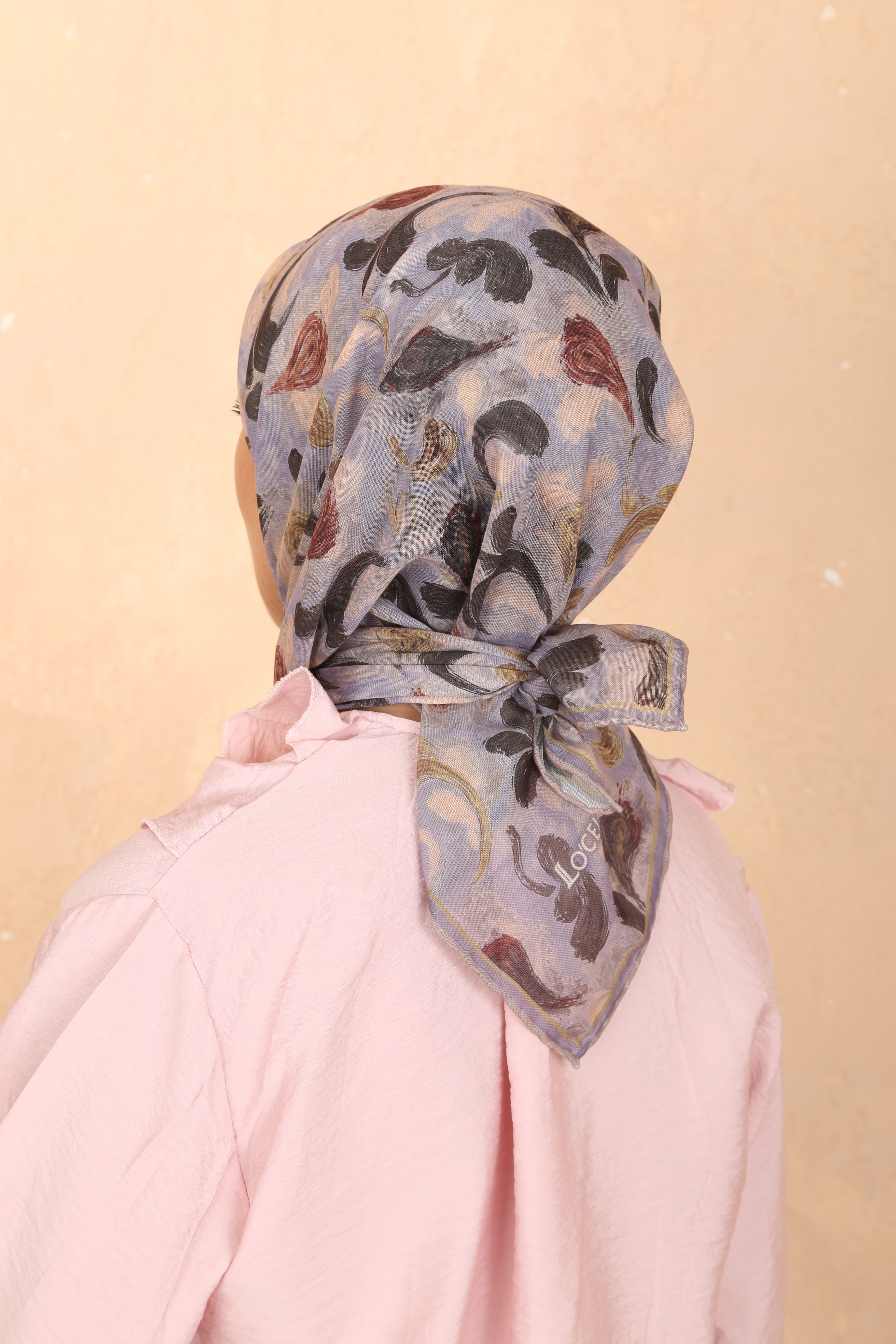 Locella Soft Pamuk Eşarp Lila
