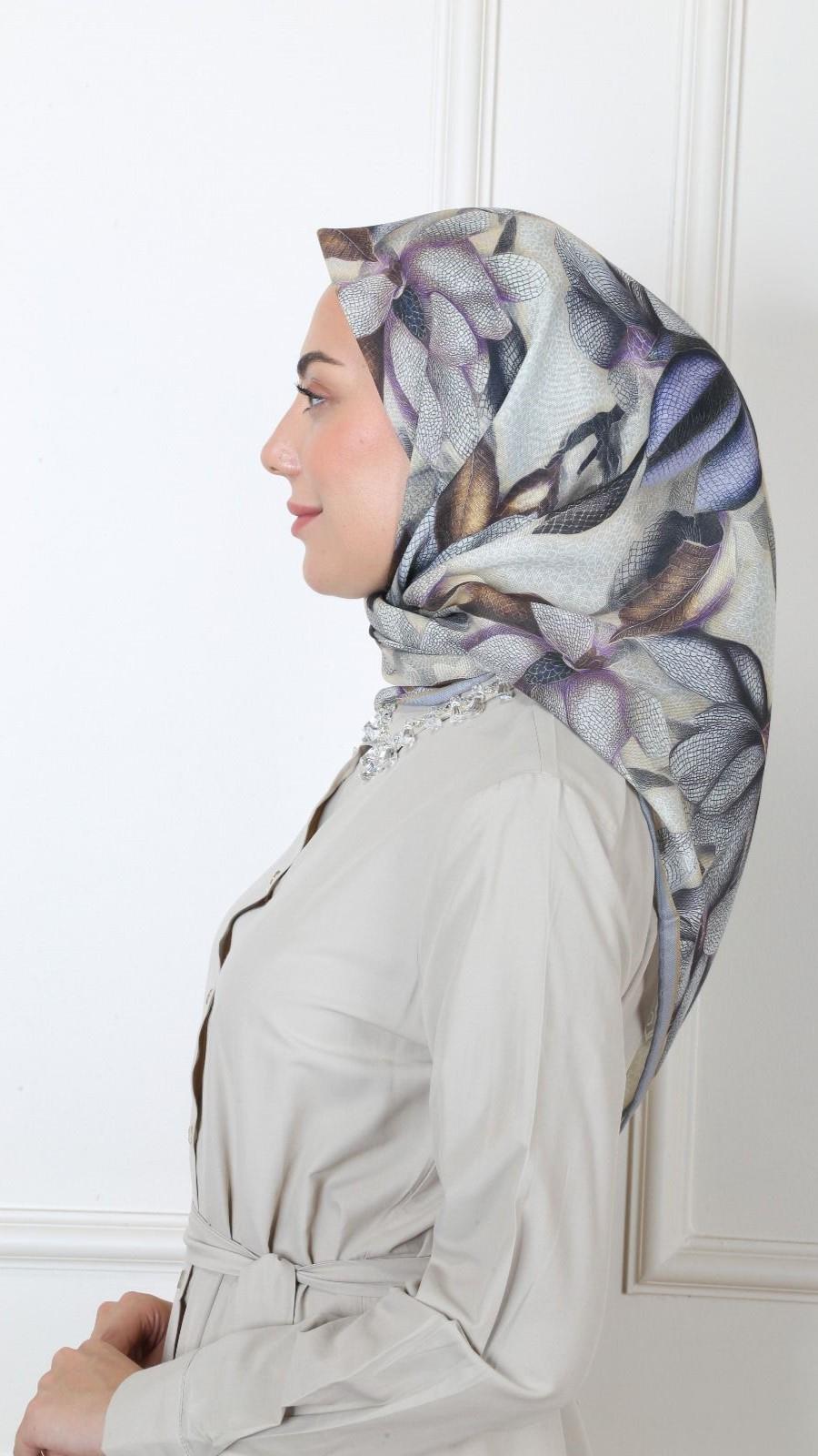 Locella Soft Pamuk Eşarp Gri-9