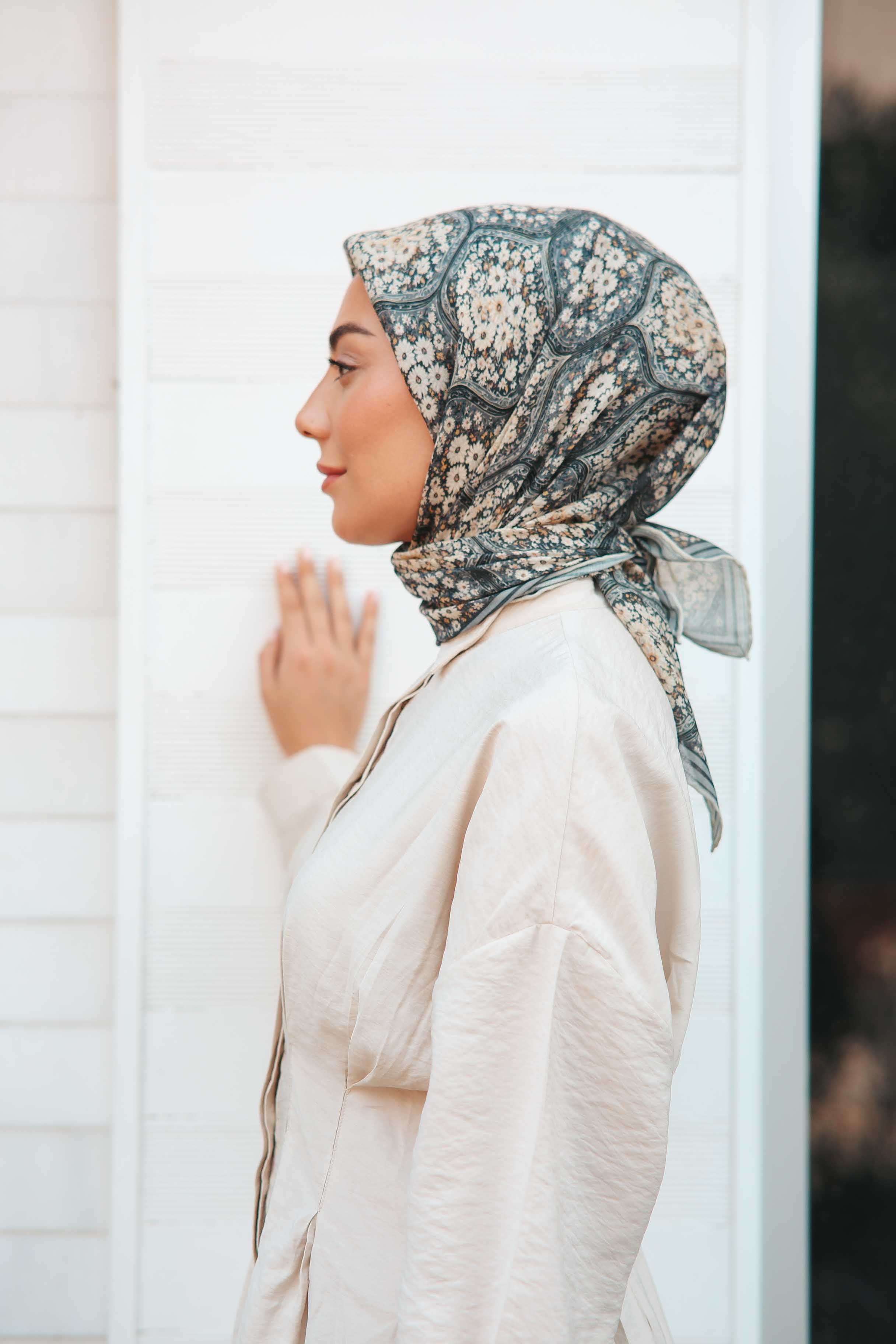 Locella Soft Pamuk Eşarp Gri