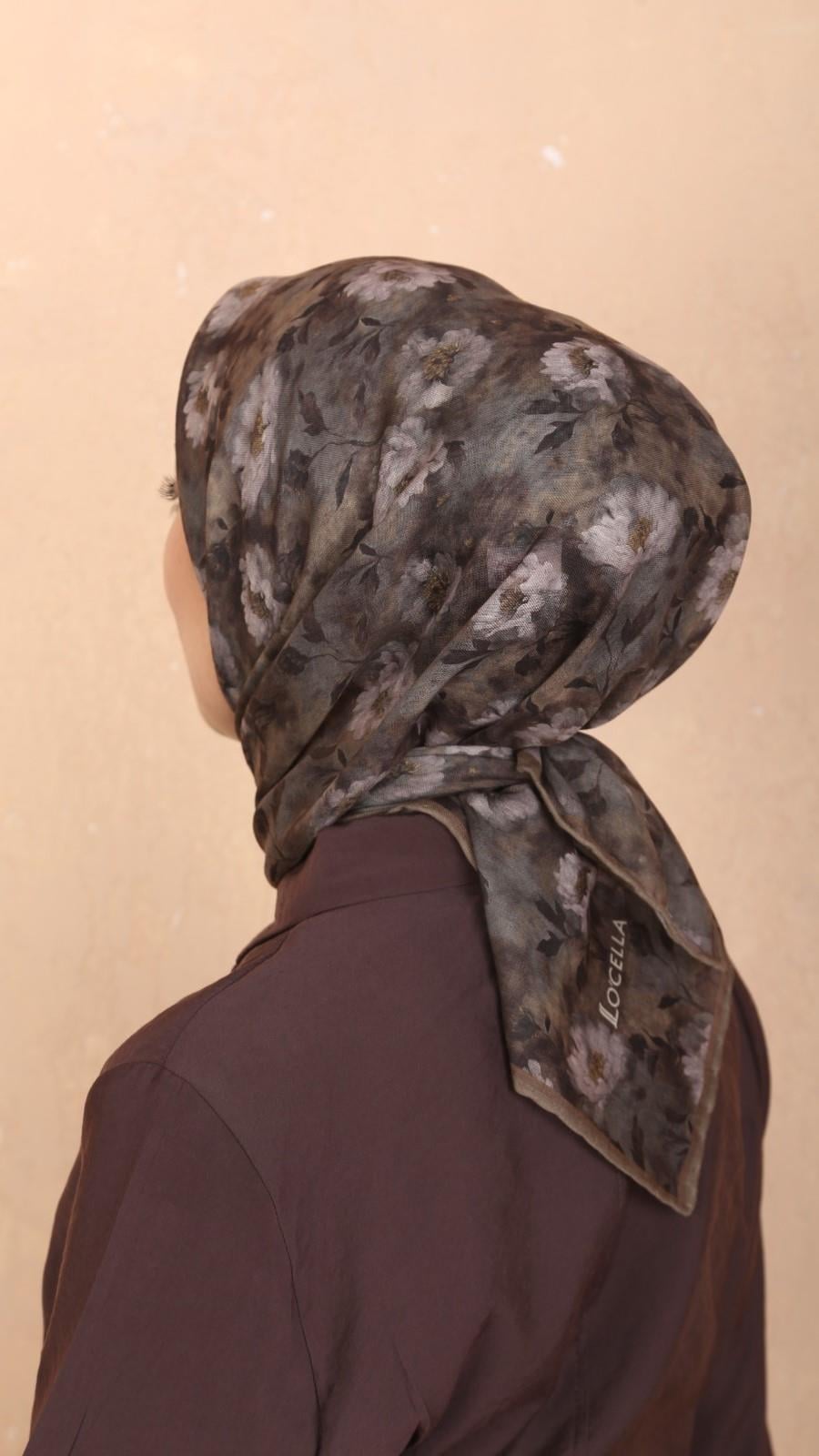 Locella Soft Pamuk Eşarp Koyu Vizon