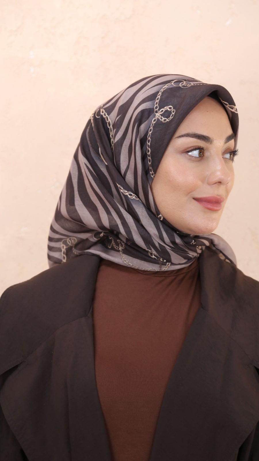 Locella Soft Pamuk Eşarp Acı Kahve-3