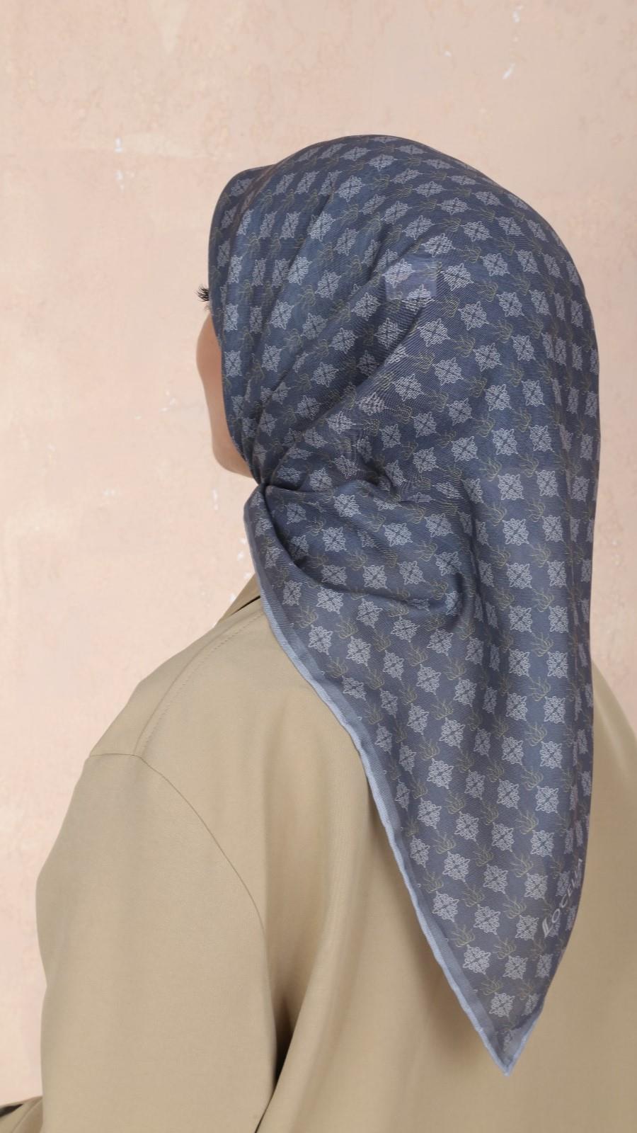 Locella Soft Pamuk Eşarp Gri-2