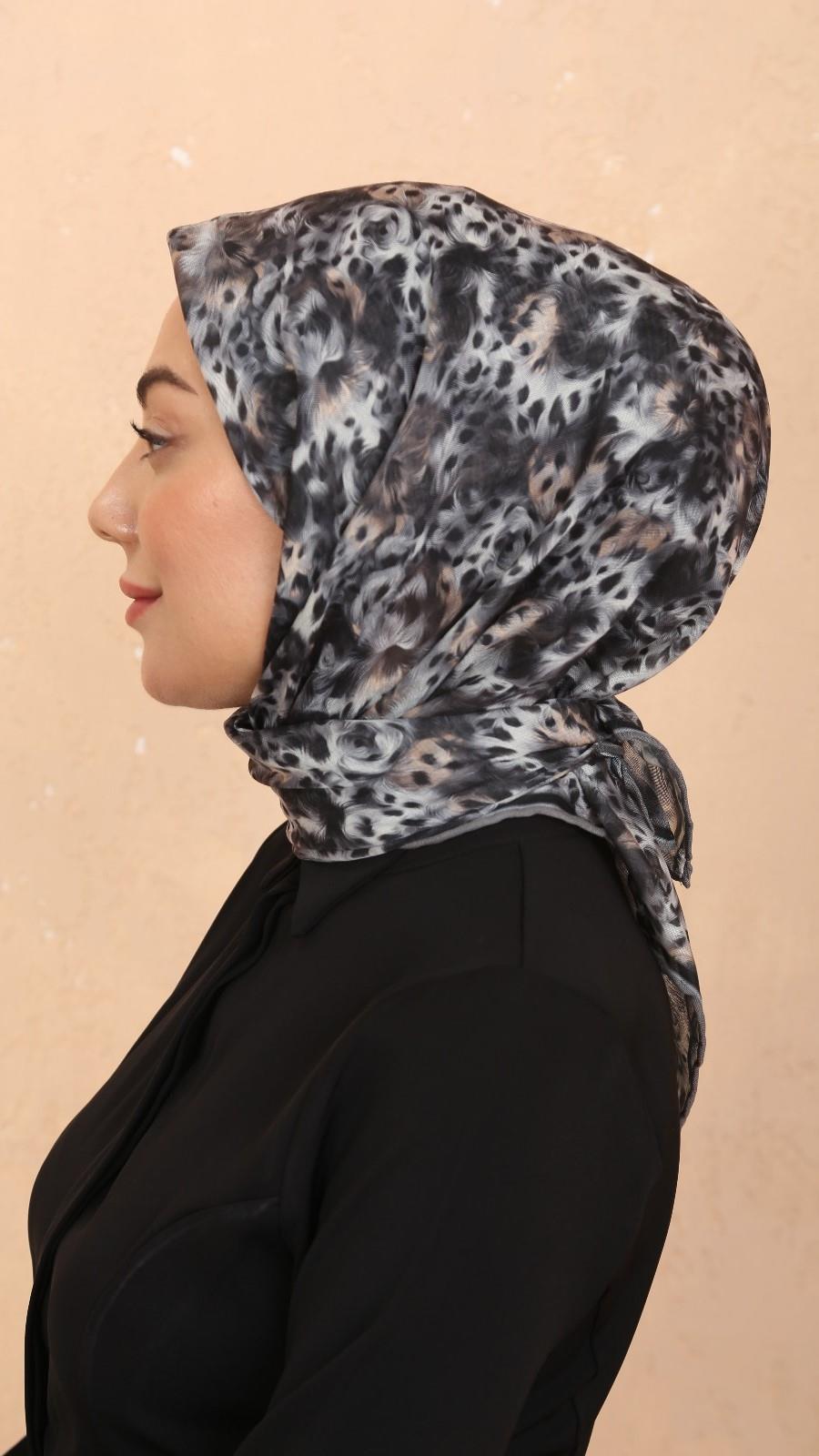 Locella Soft Pamuk Eşarp Siyah-10