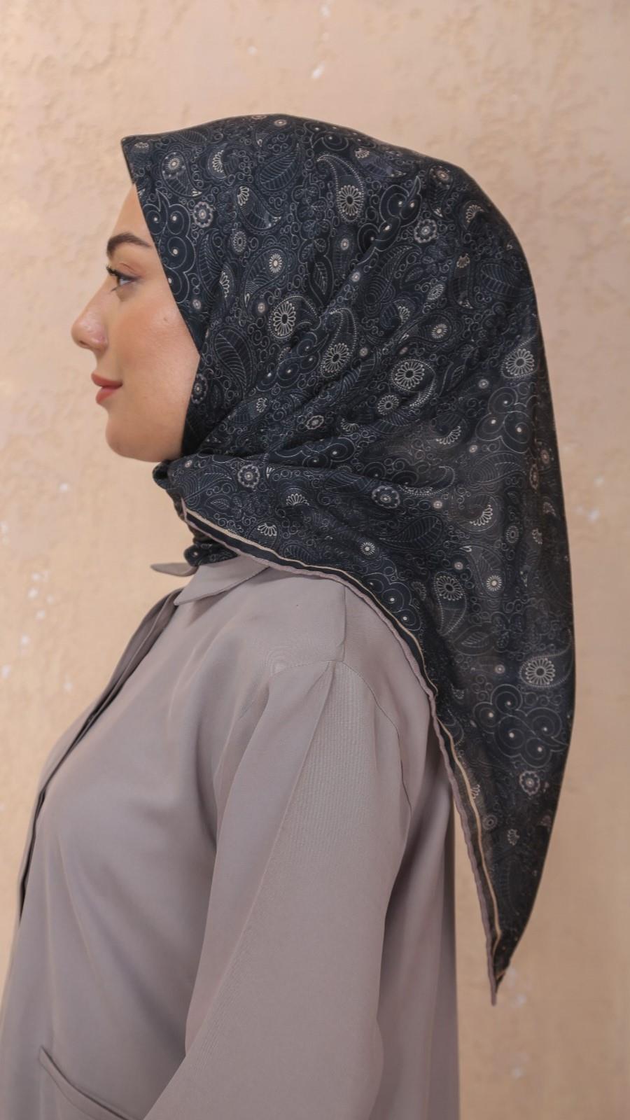 Locella Soft Pamuk Eşarp Siyah-15